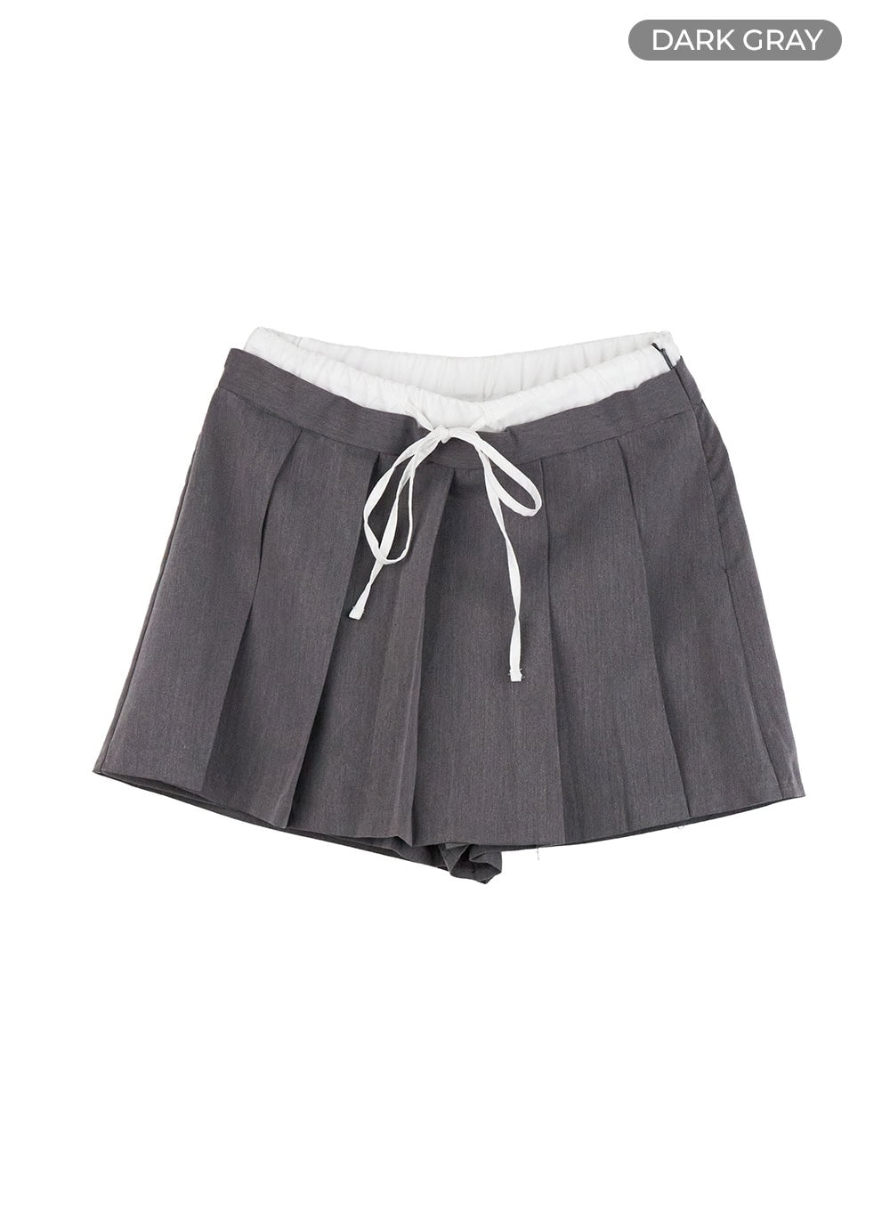 Pleated Bandeau Layered Mini Skort IG405
