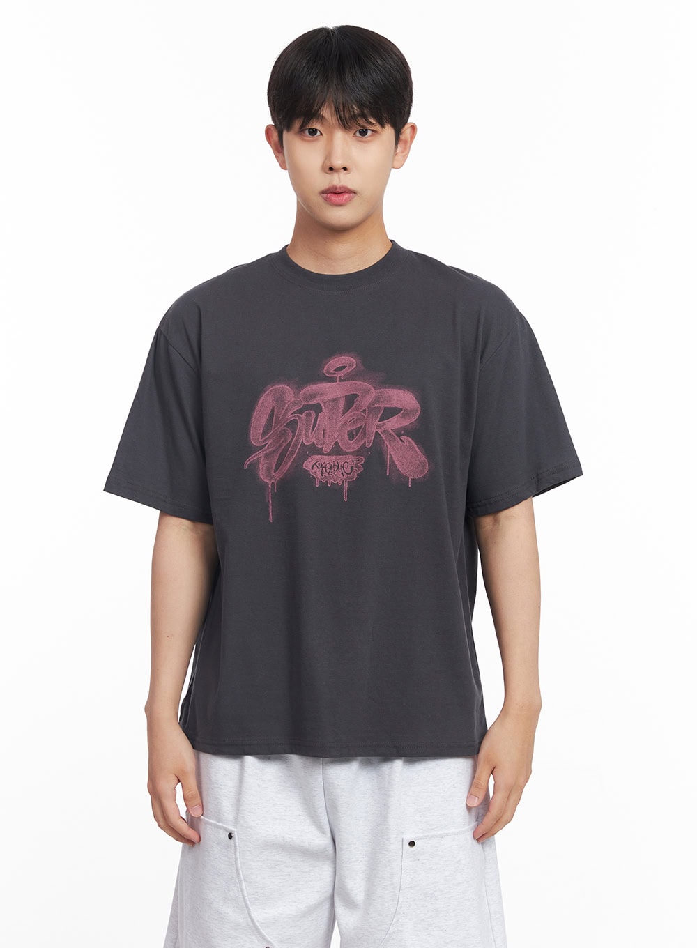 Men's Loose-Fit Graffiti T-Shirt IY520