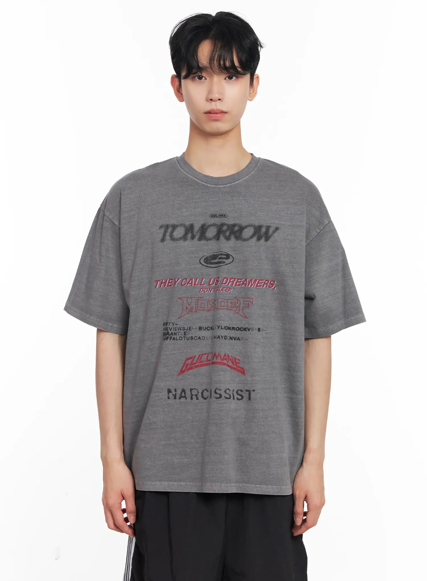 Men's Washed Graphic Tee IL501