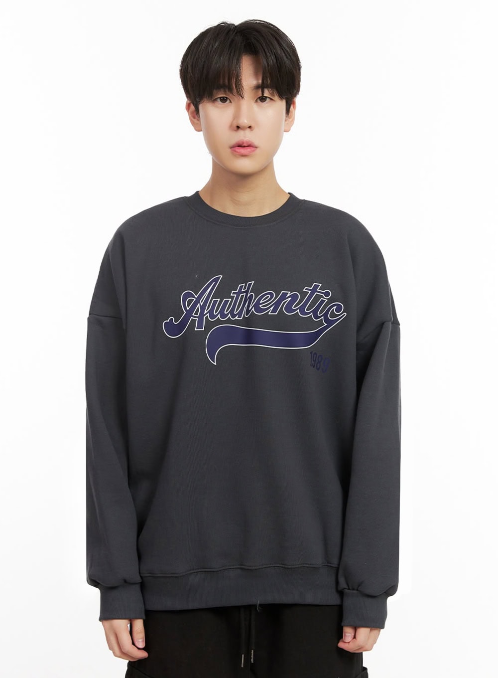 Men's Graphic Cotton Crew Neck IJ517