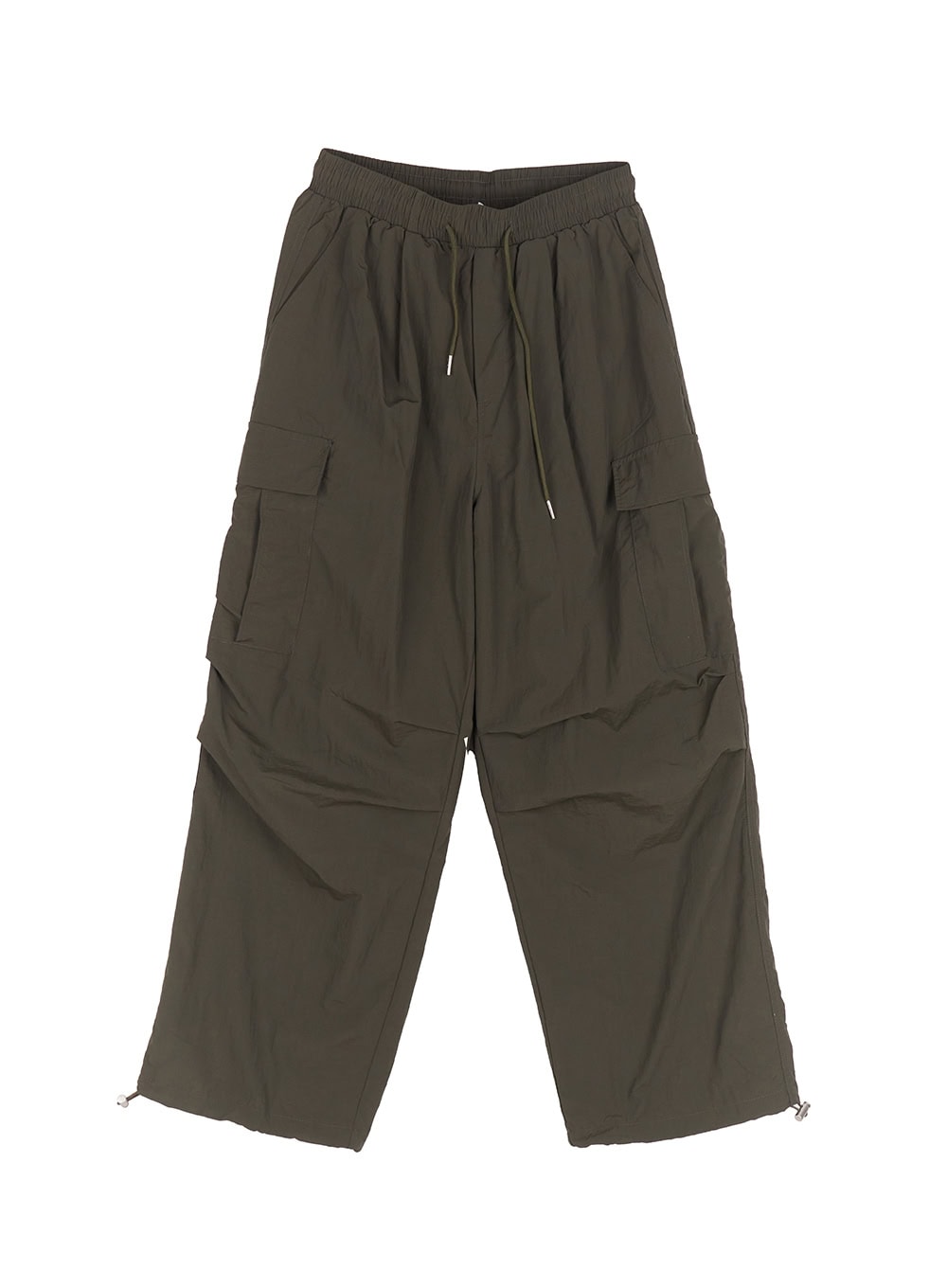 Cargo Wide-Leg Windbreaker Pants IY502