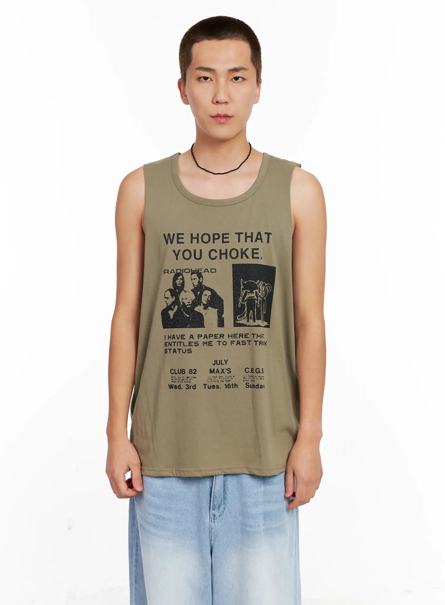 Men's Graphic Sleeveless Tee IG508