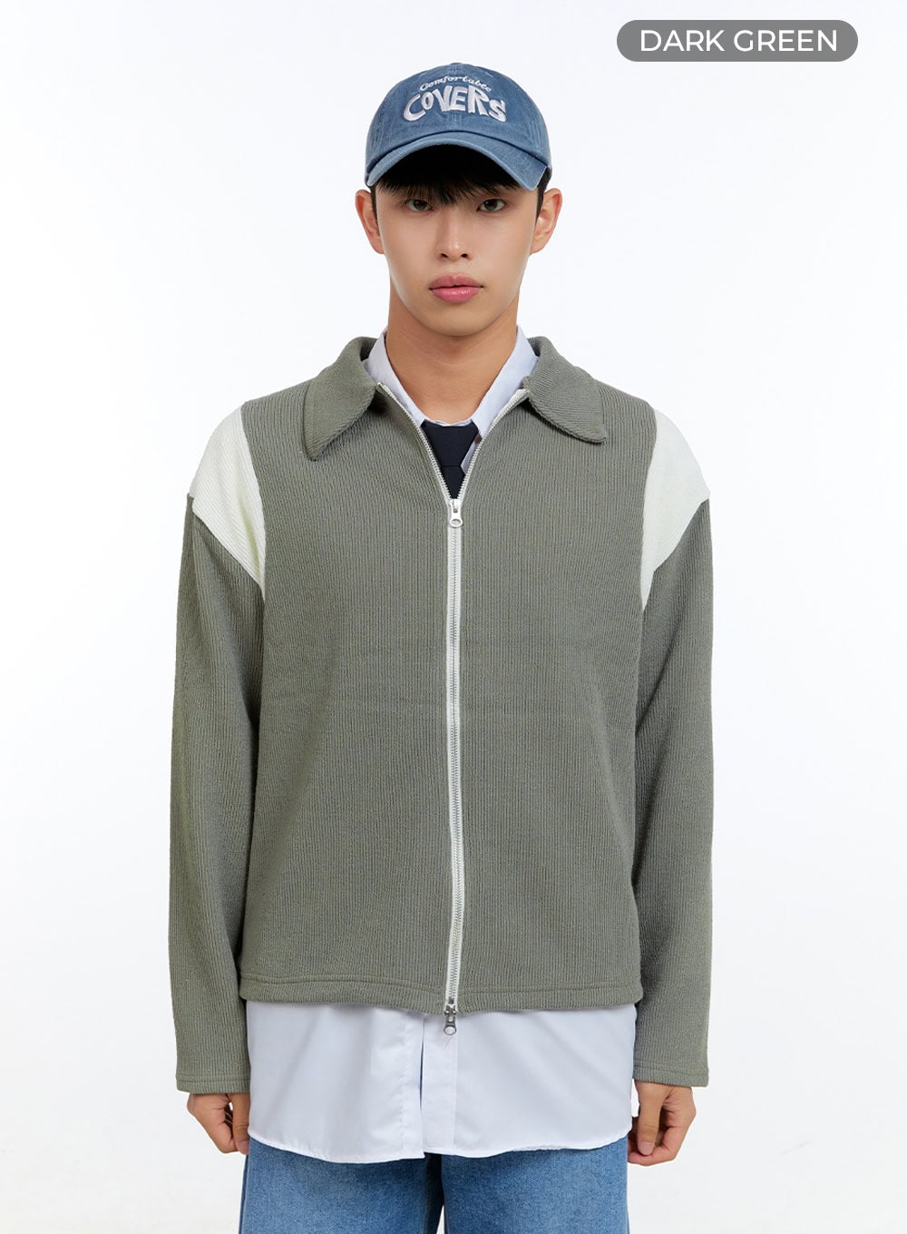Men's Knit Zip-Up Jacket IG416