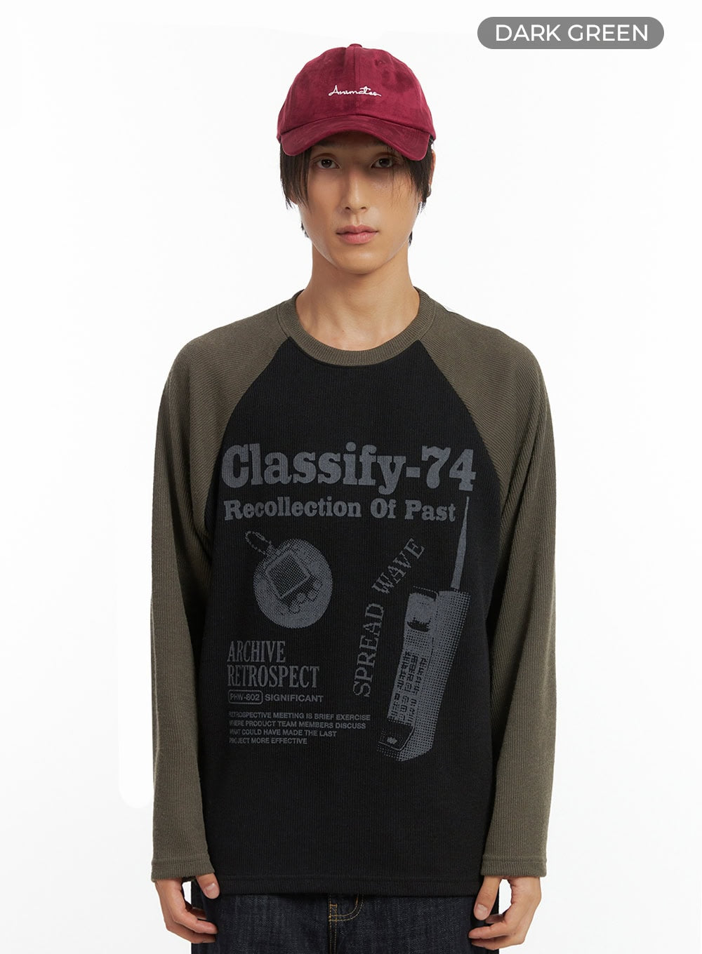 Men's Retro Print Shirt IO417