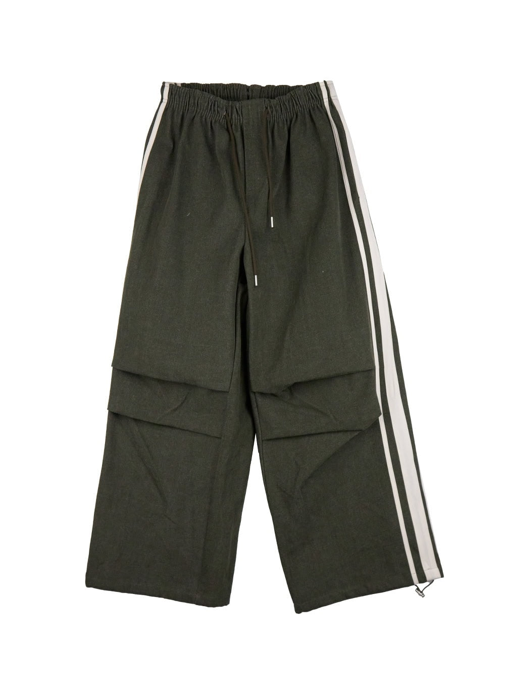 Striped Trackpants with Adjustable Waist IJ503