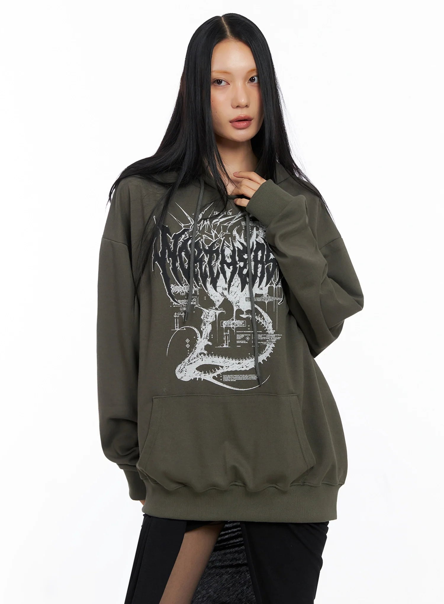 Oversized Graphic Hoodie CO516