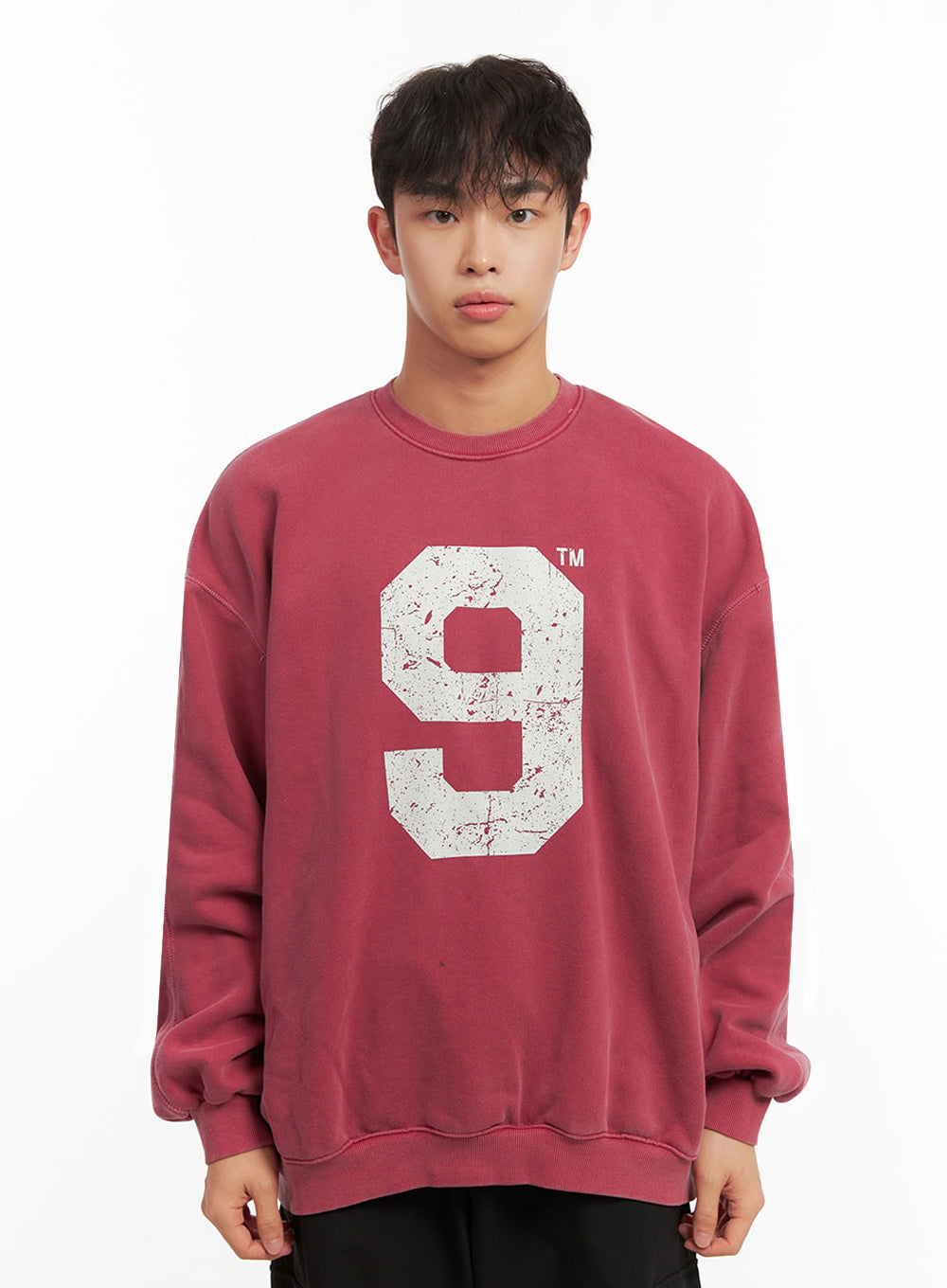Men's Casual Long-Sleeve Oversized Tee ID427