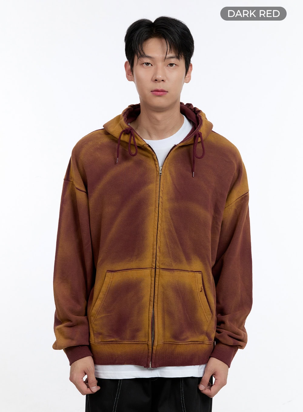 Men's Vintage Washed Hoodie Jacket IG427