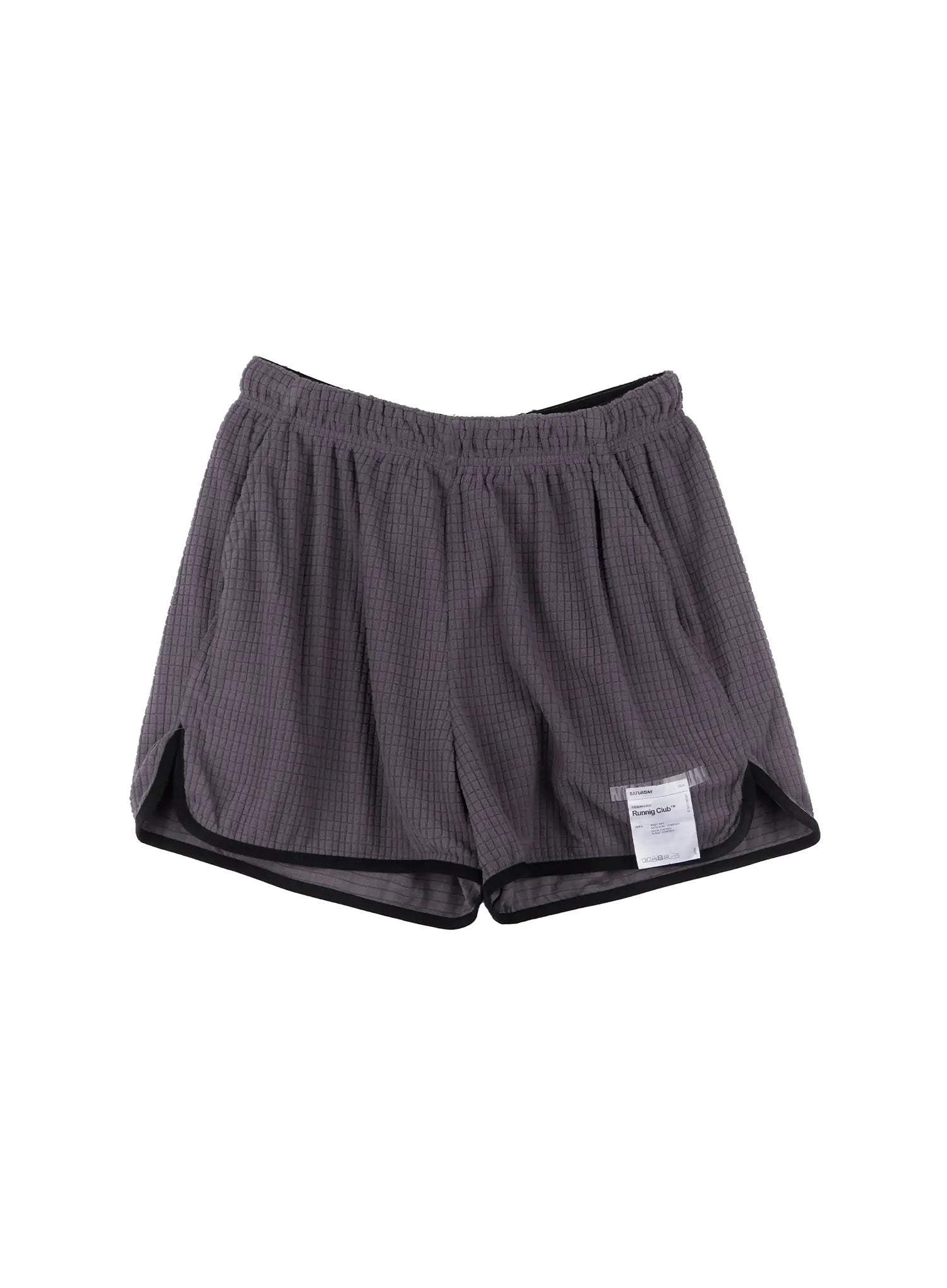 Men's Textured Label Detail Shorts US502