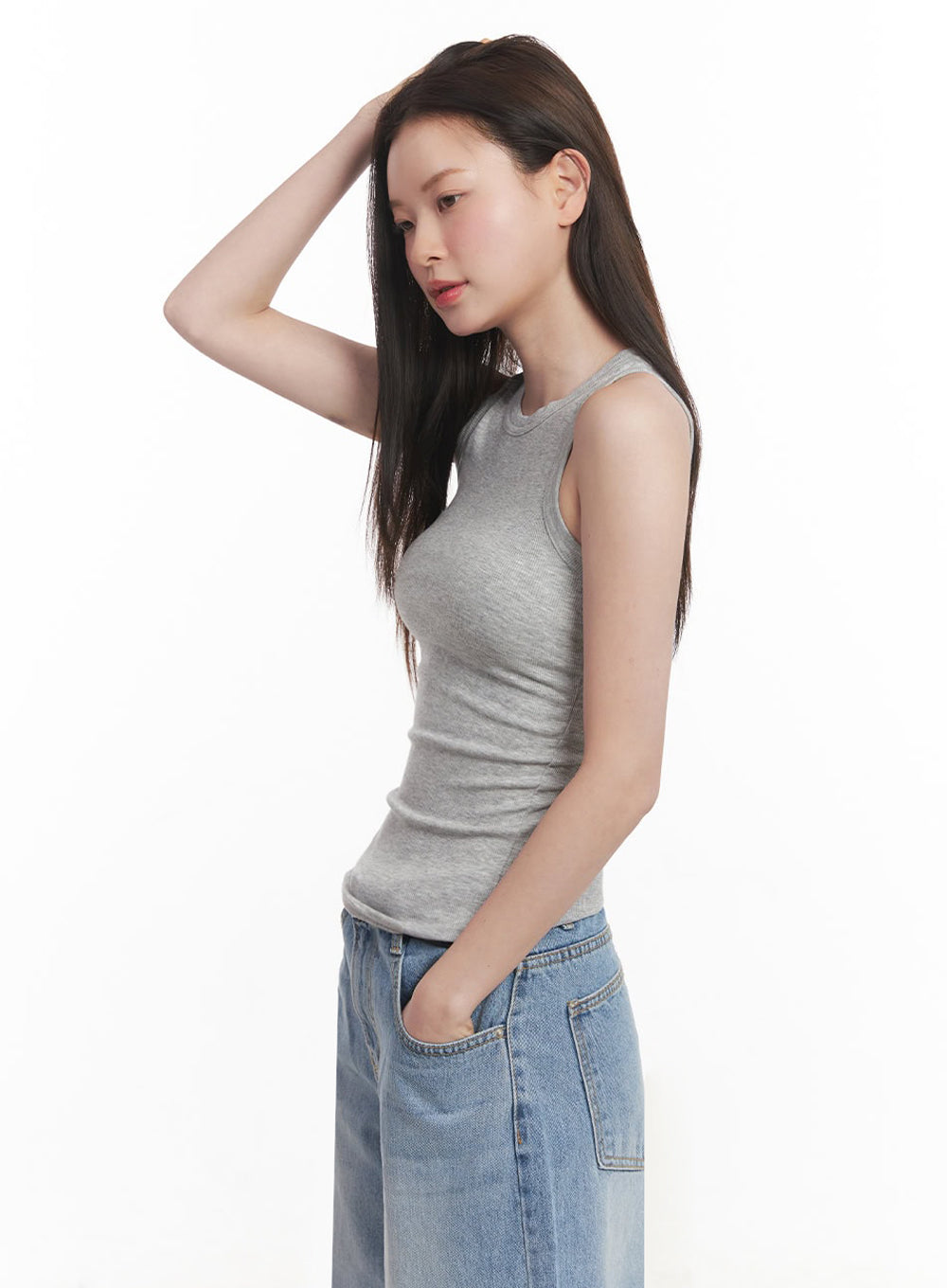 Essential Mock-Neck Tank Top IY509