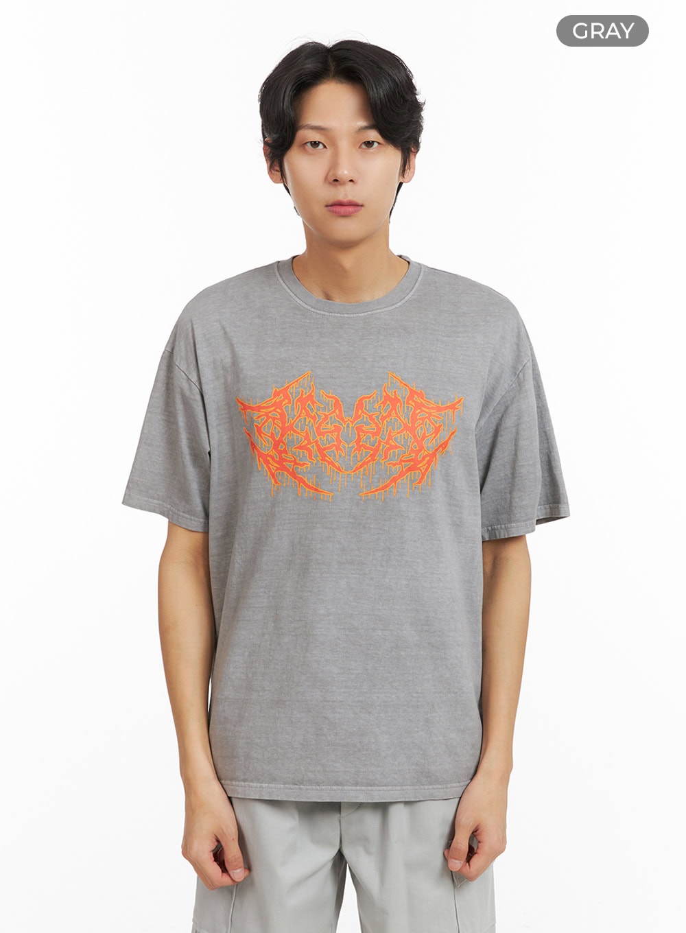 Men's Washed Graphic T-Shirt IY416