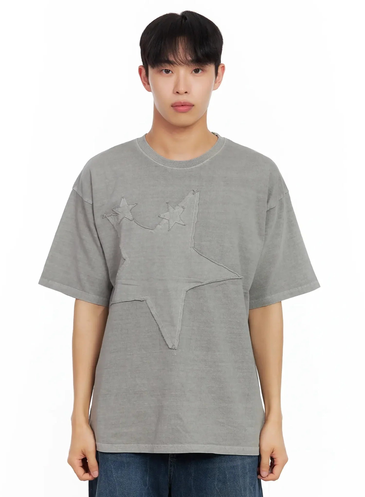 Men's Star Patch T-Shirt IL516
