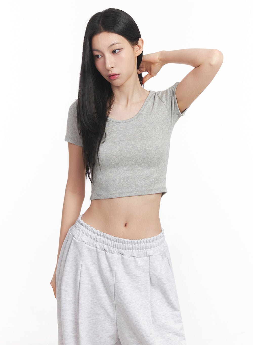 Basic Lounge Crop Tee IY516