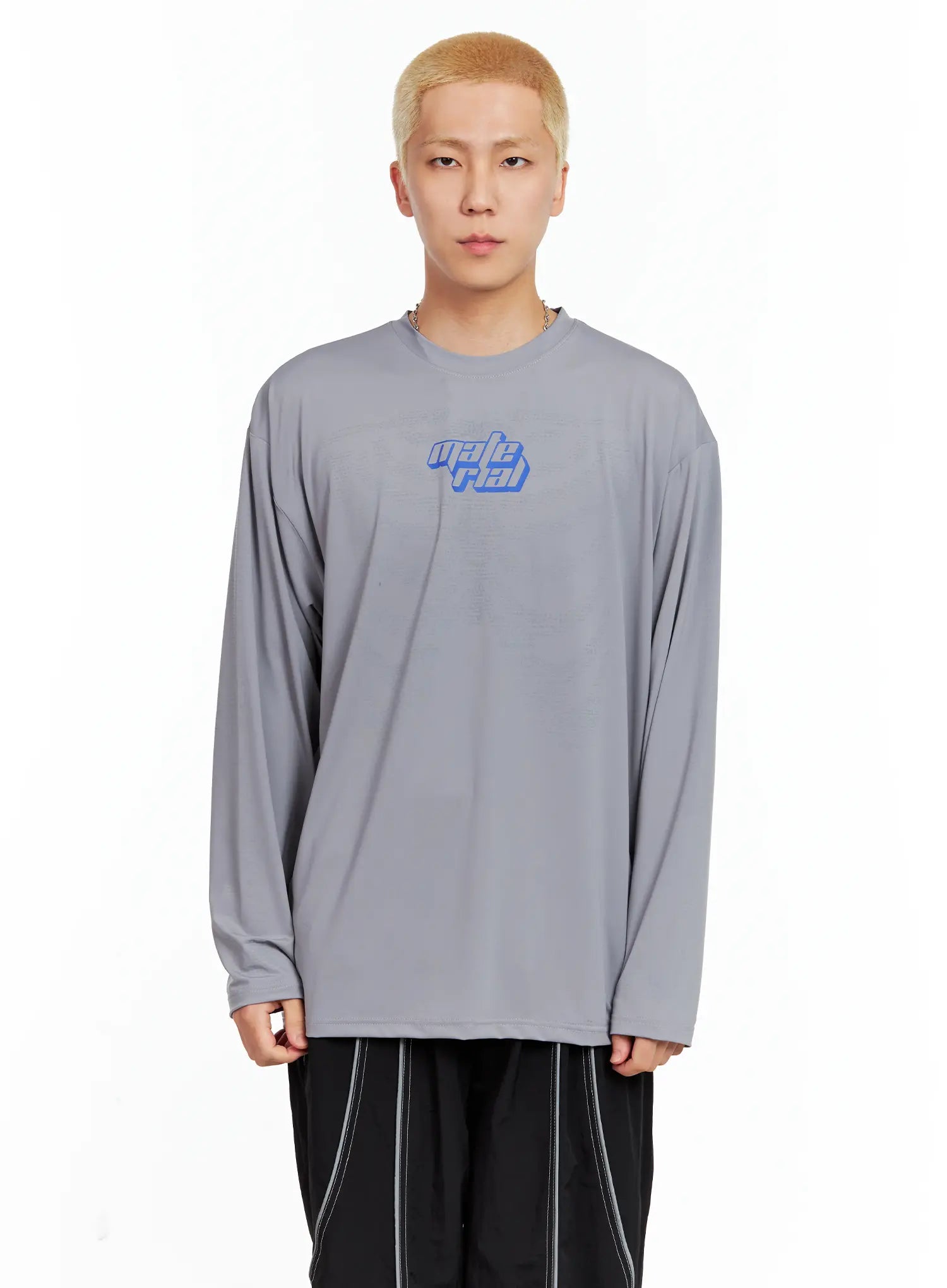 Men's Graphic Skull Long-Sleeve Tee IL511