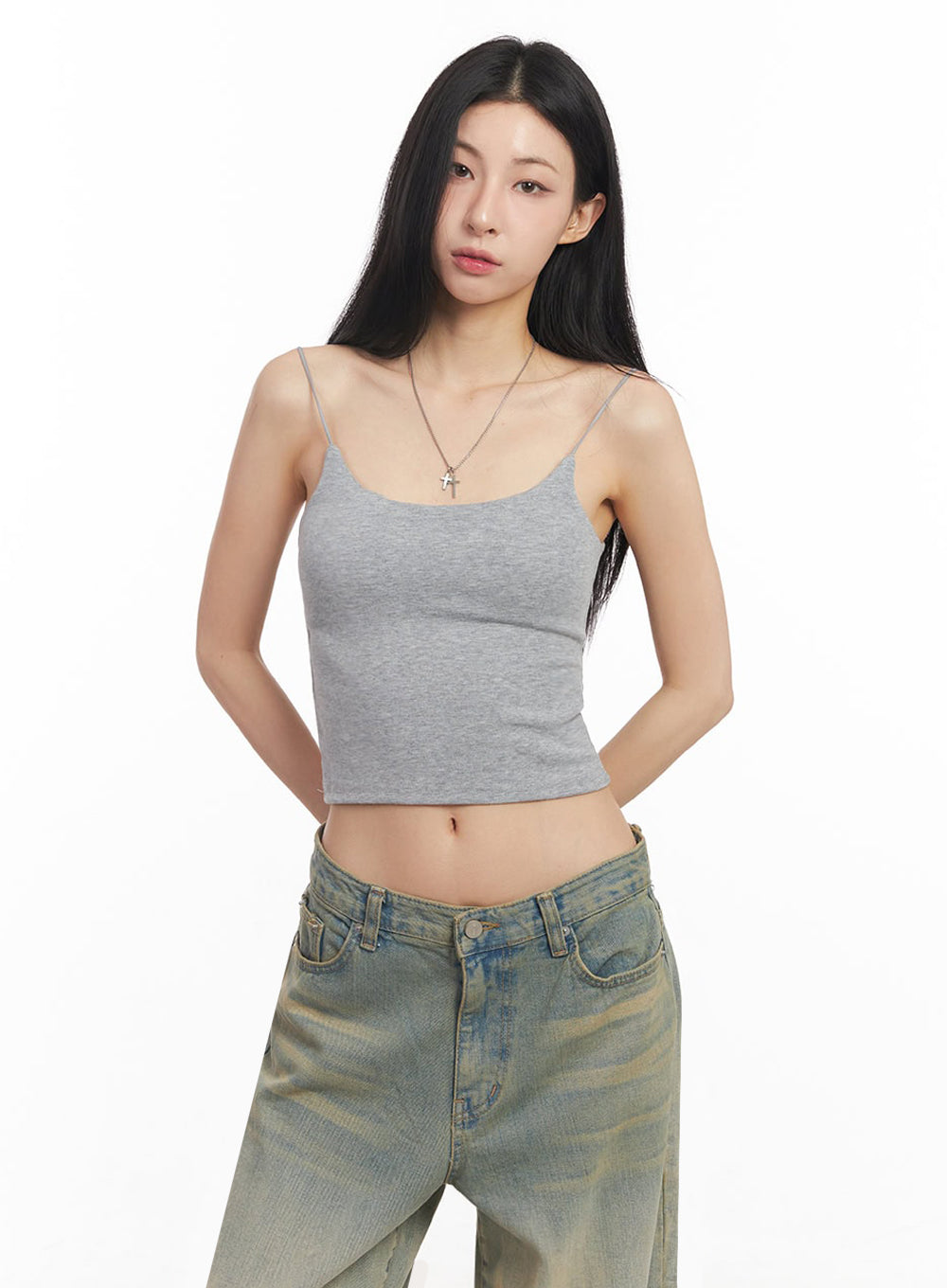 Essential Stretchy Crop Cami Top IY529