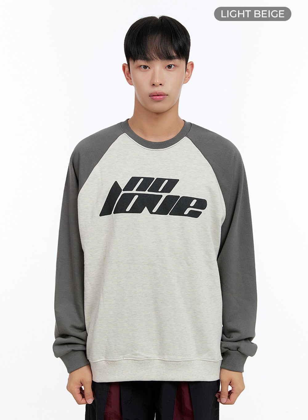 Men's Cotton Graphic Raglan Sweatshirt IS413