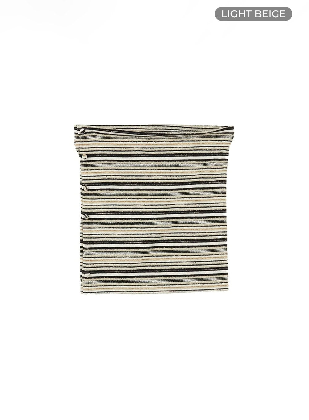 Stripe Cotton Mini Skirt IU412