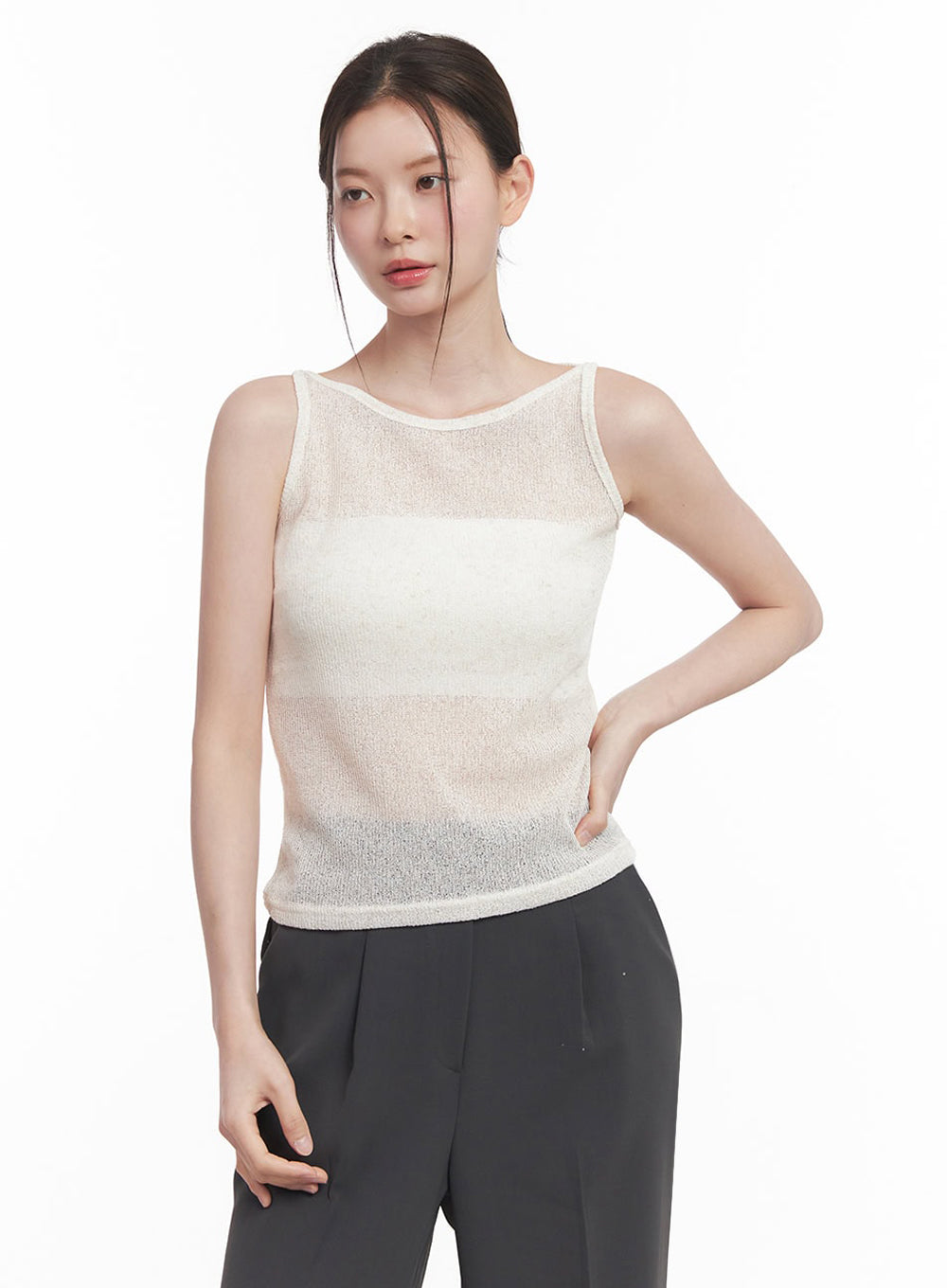 Sheer Knit Tank Top IY509