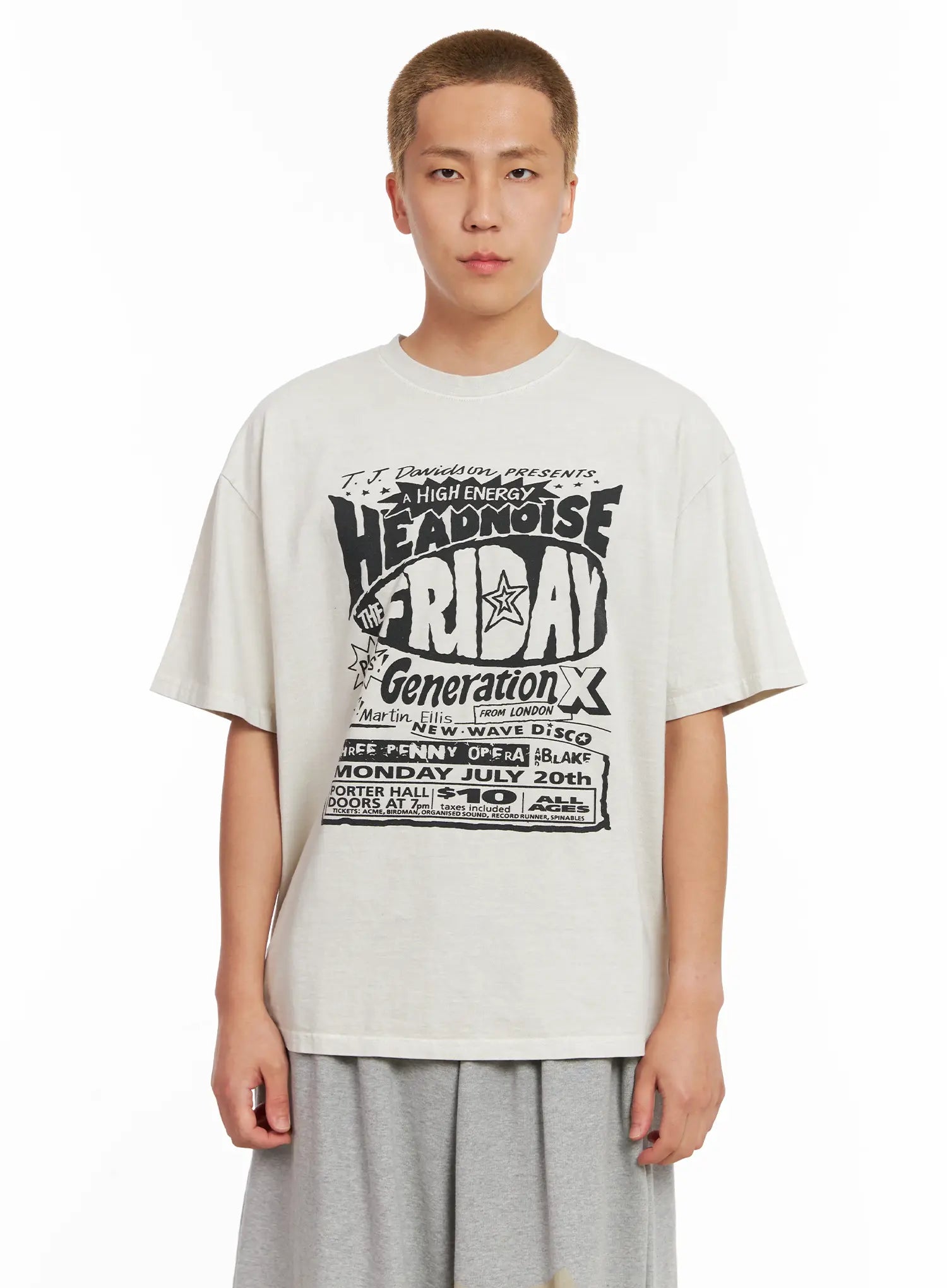 Men's Casual Graphic Tee IL518