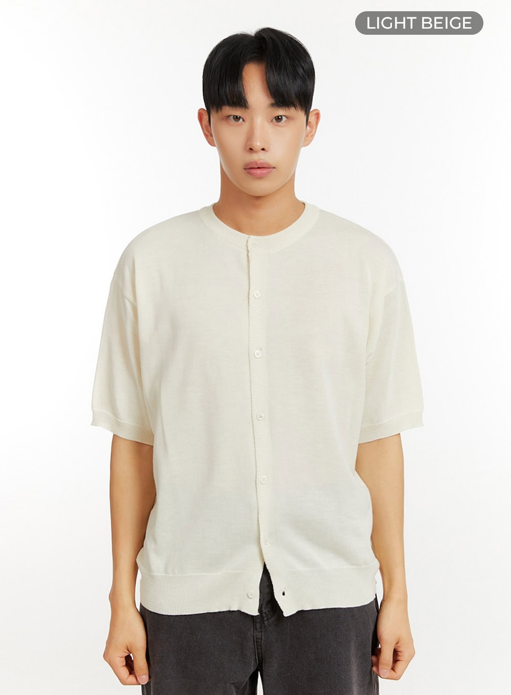 Men's Button Knit Shirt IU426