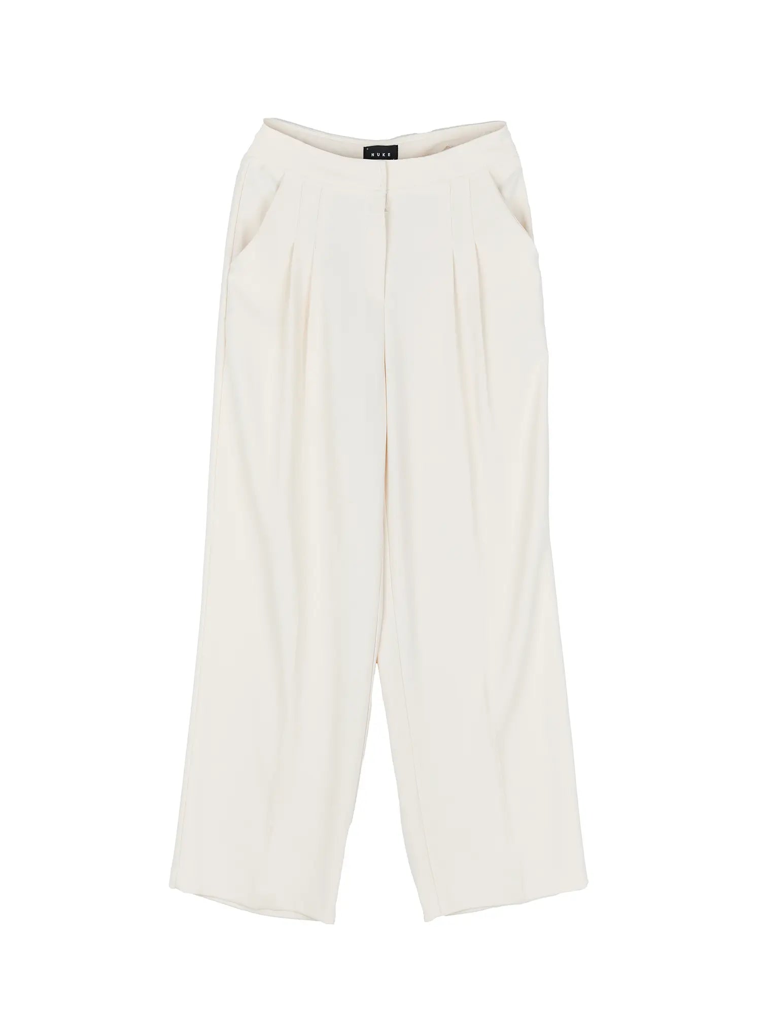 Chic Pintuck Wide-Leg Slacks IS516