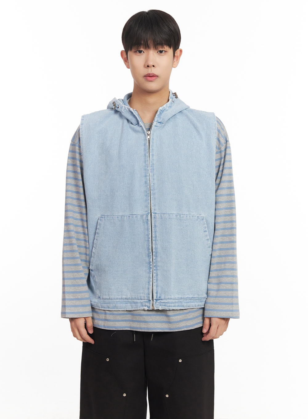 Men's Urban Denim Hooded Vest IM528