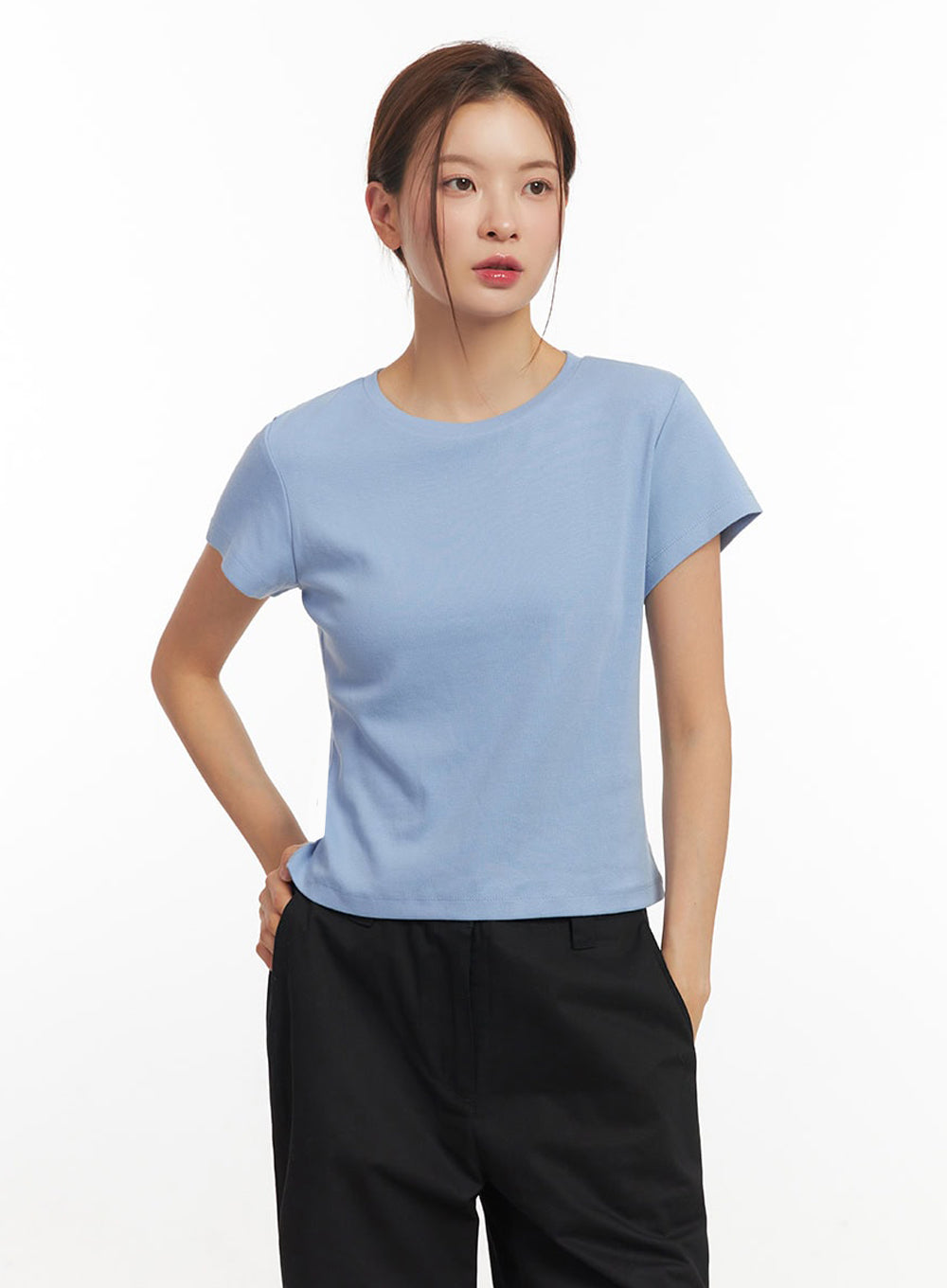 Basic Round Neck Tee IM513