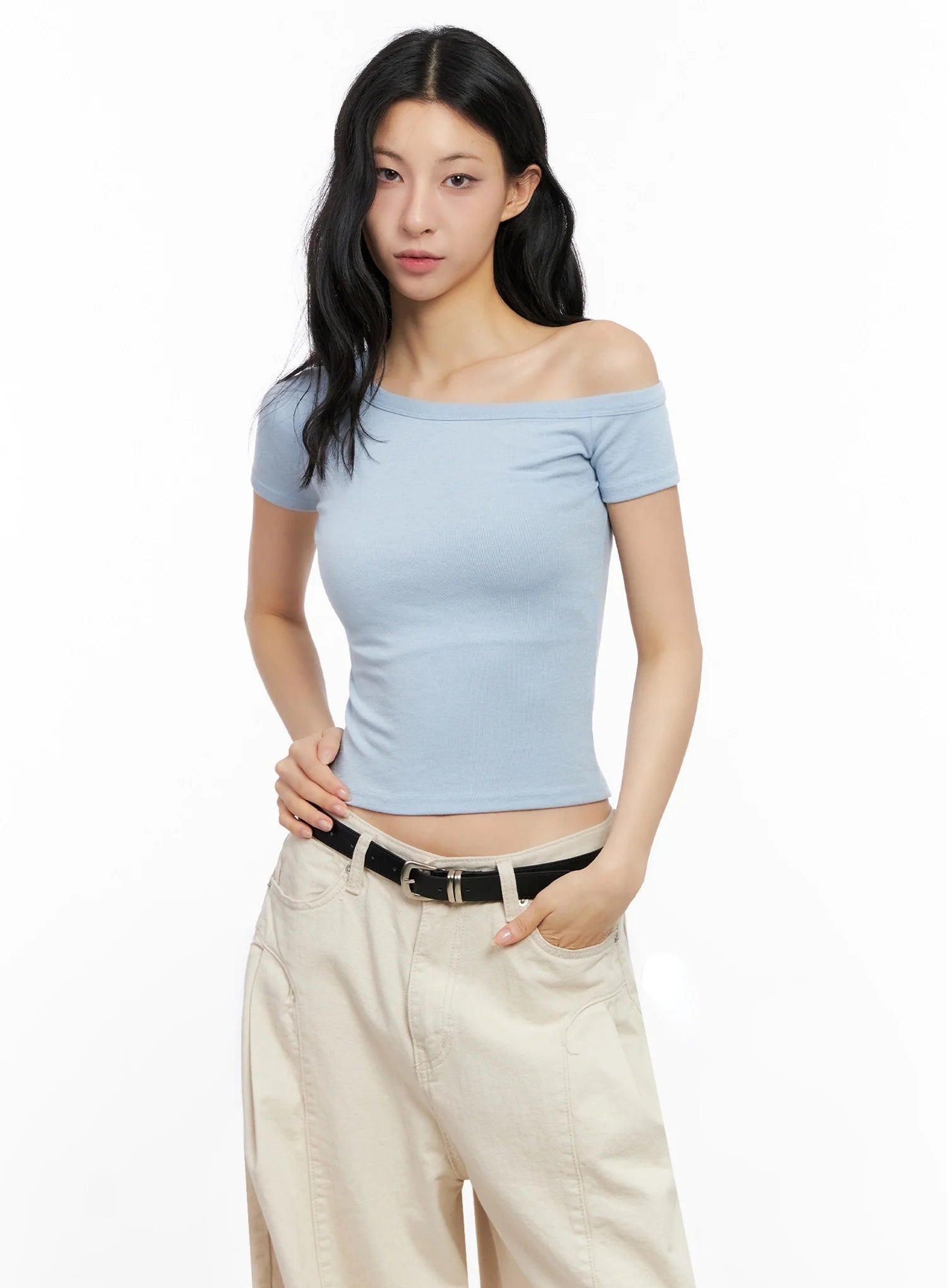 Casual Off-Shoulder Top IG508