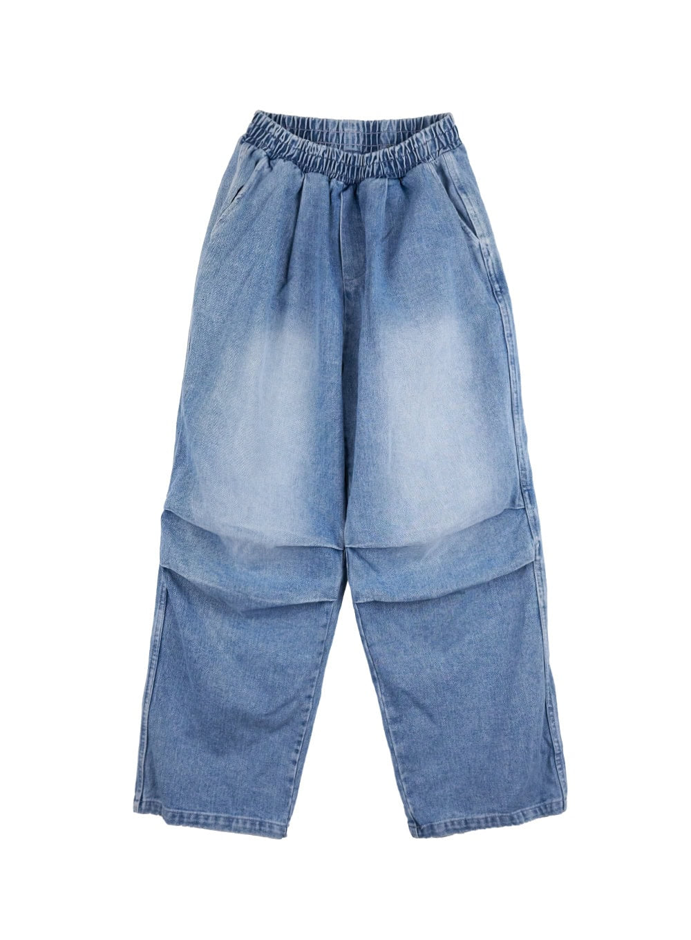 Men's Vintage Pintuck Wide Leg Jeans IN422