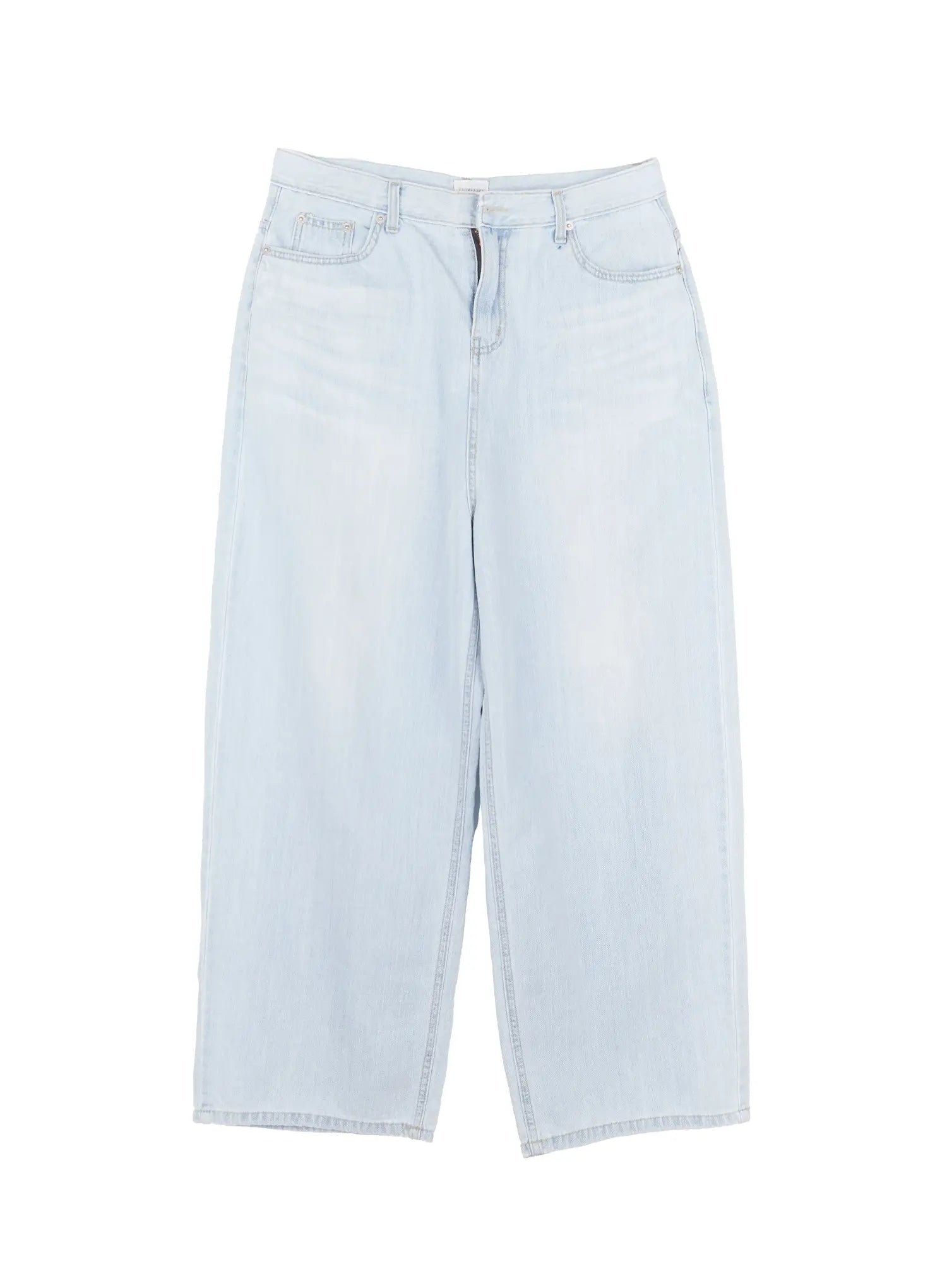 Men's Wide-Leg Washed Jeans IL516