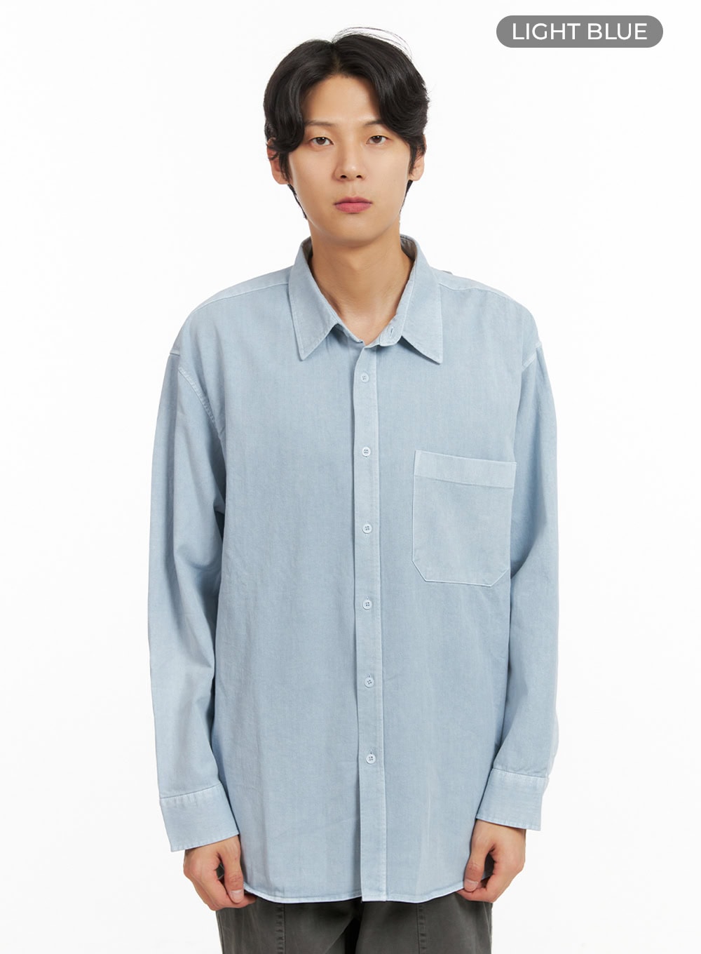 Men's Oversize Button Down Shirt IY424