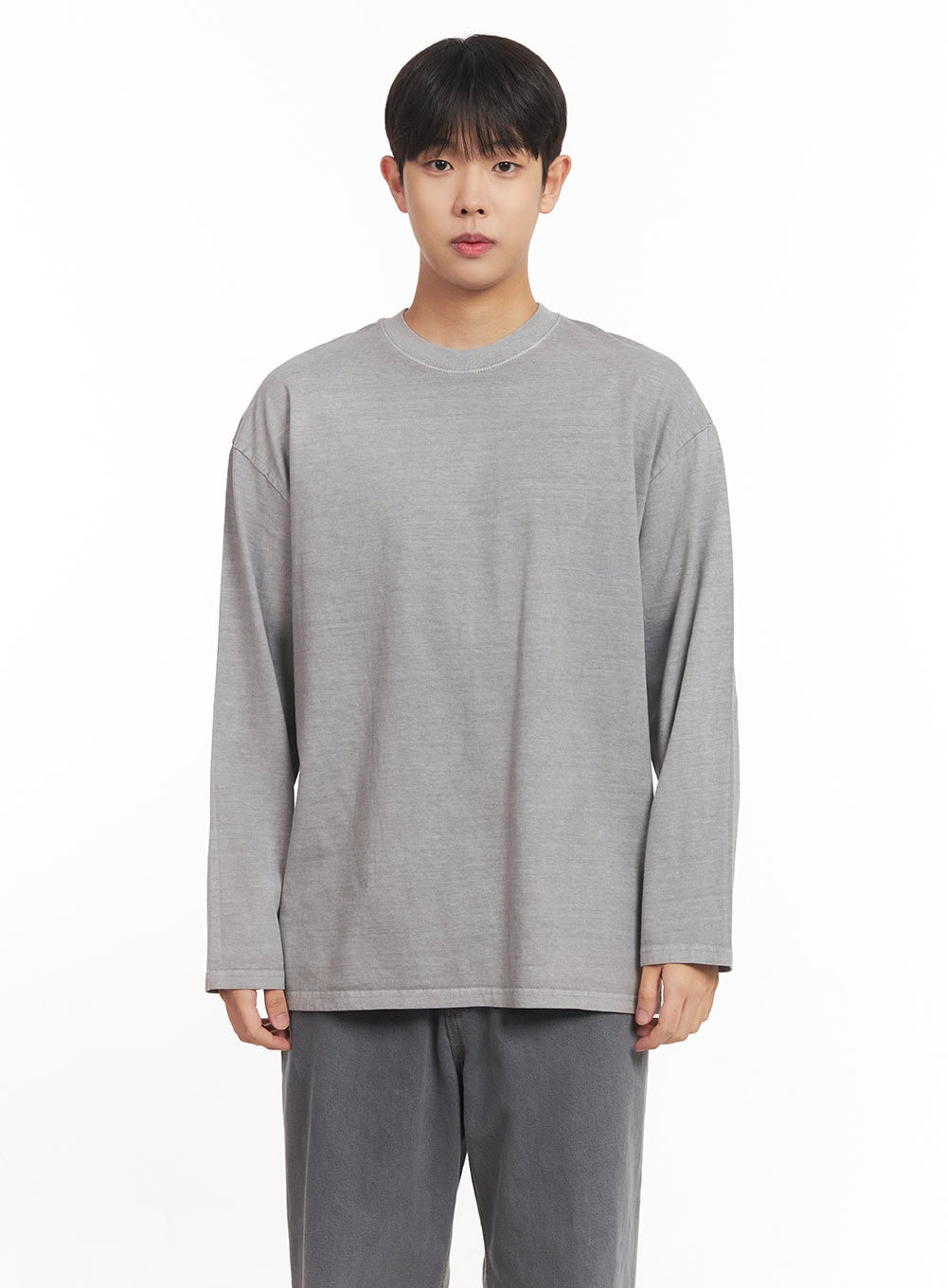 Men's Washed Long-Sleeve T-Shirt IM527