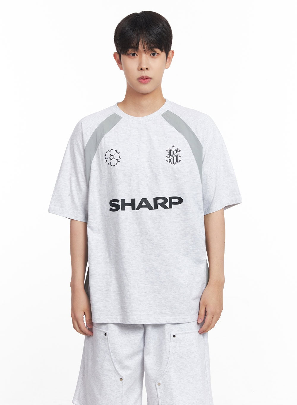 Men's Loose-Fit Graphic Raglan T-Shirt IY520