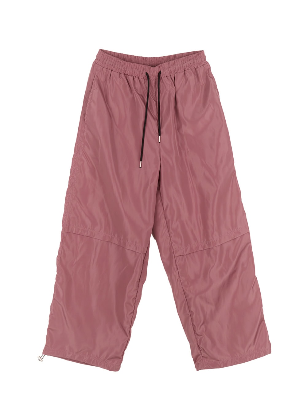 Pintuck Wide-Leg Windbreaker Trackpants IA517