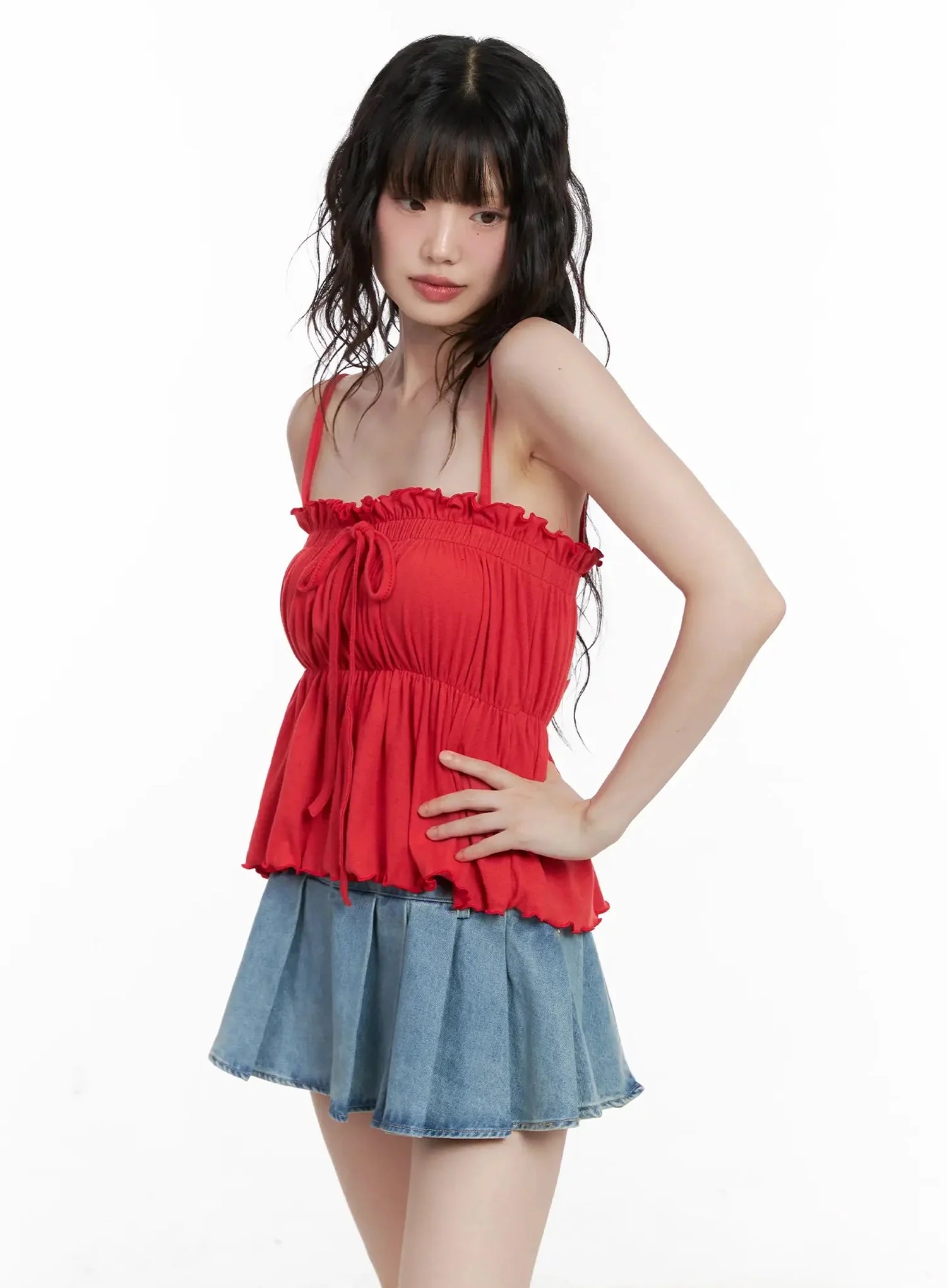 Ruffle Babydoll Top IL531