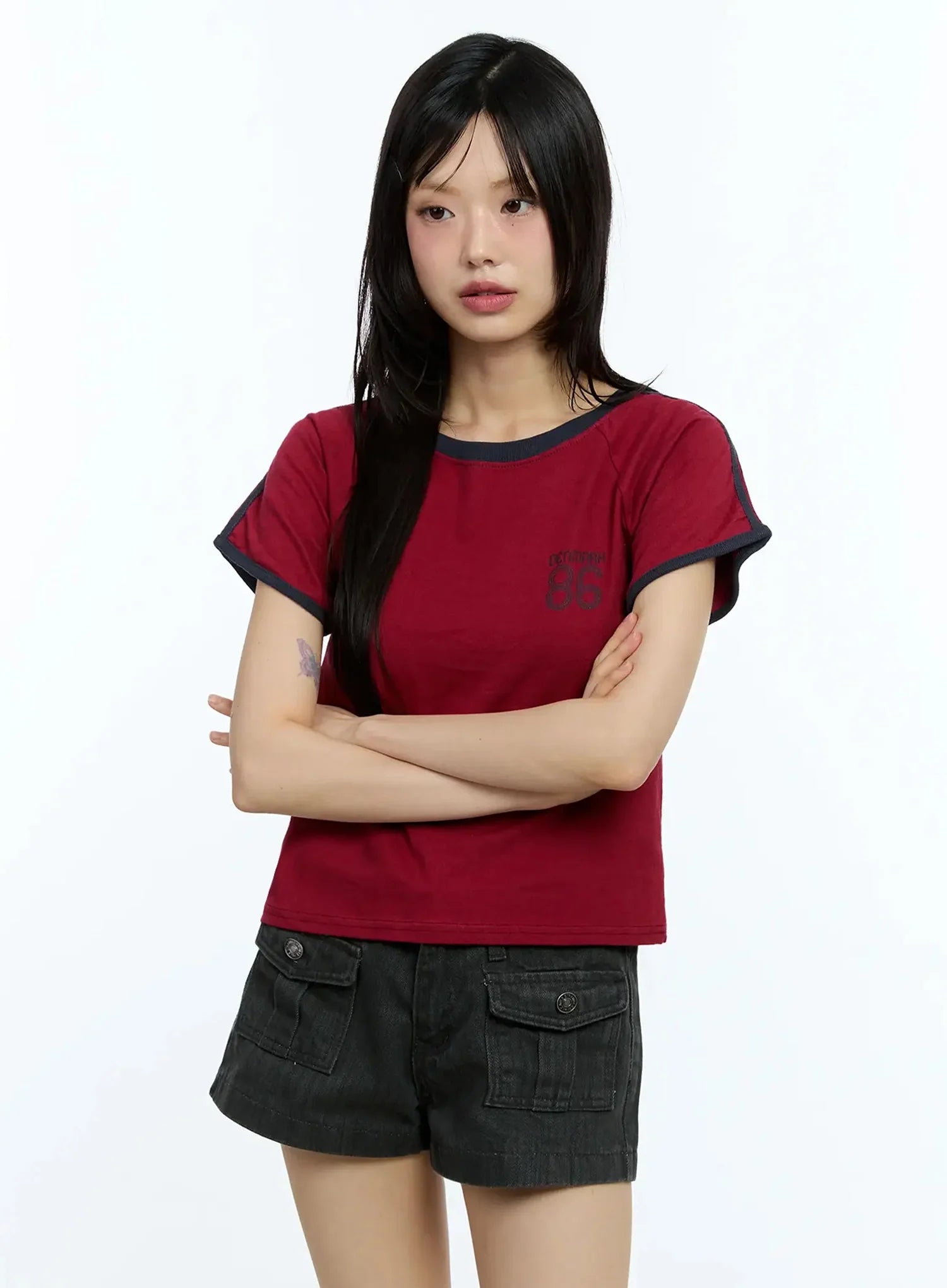 Two-Tone Graphic Tee IU524
