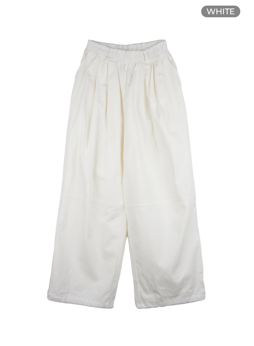 Men's Pintuck Banded Wide Fit Cotton Pants IS420