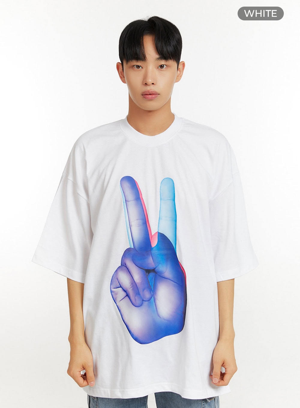 Men's Oversized Graphic T-Shirt IU426