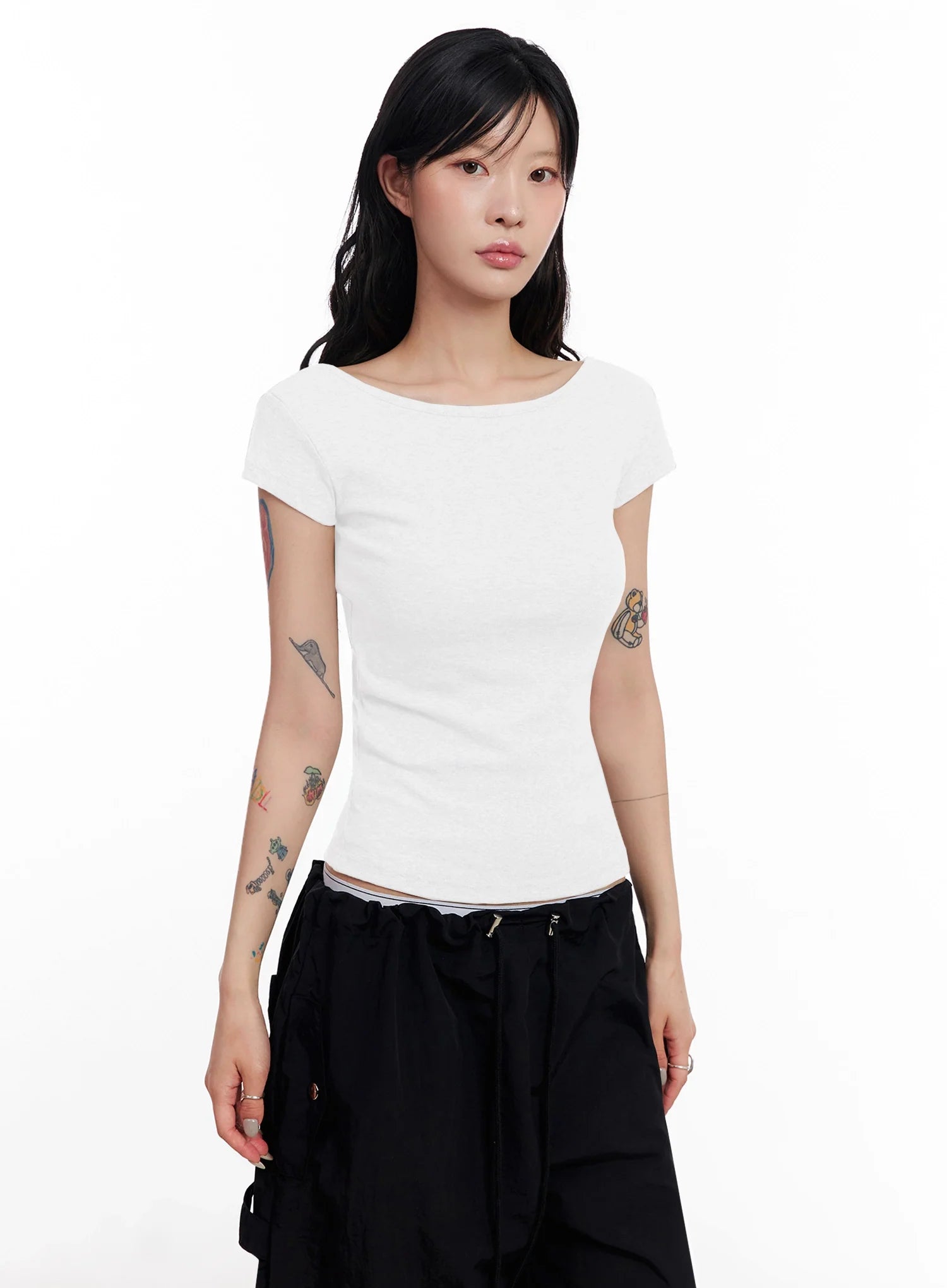 Cap-Sleeve T-Shirt IC503