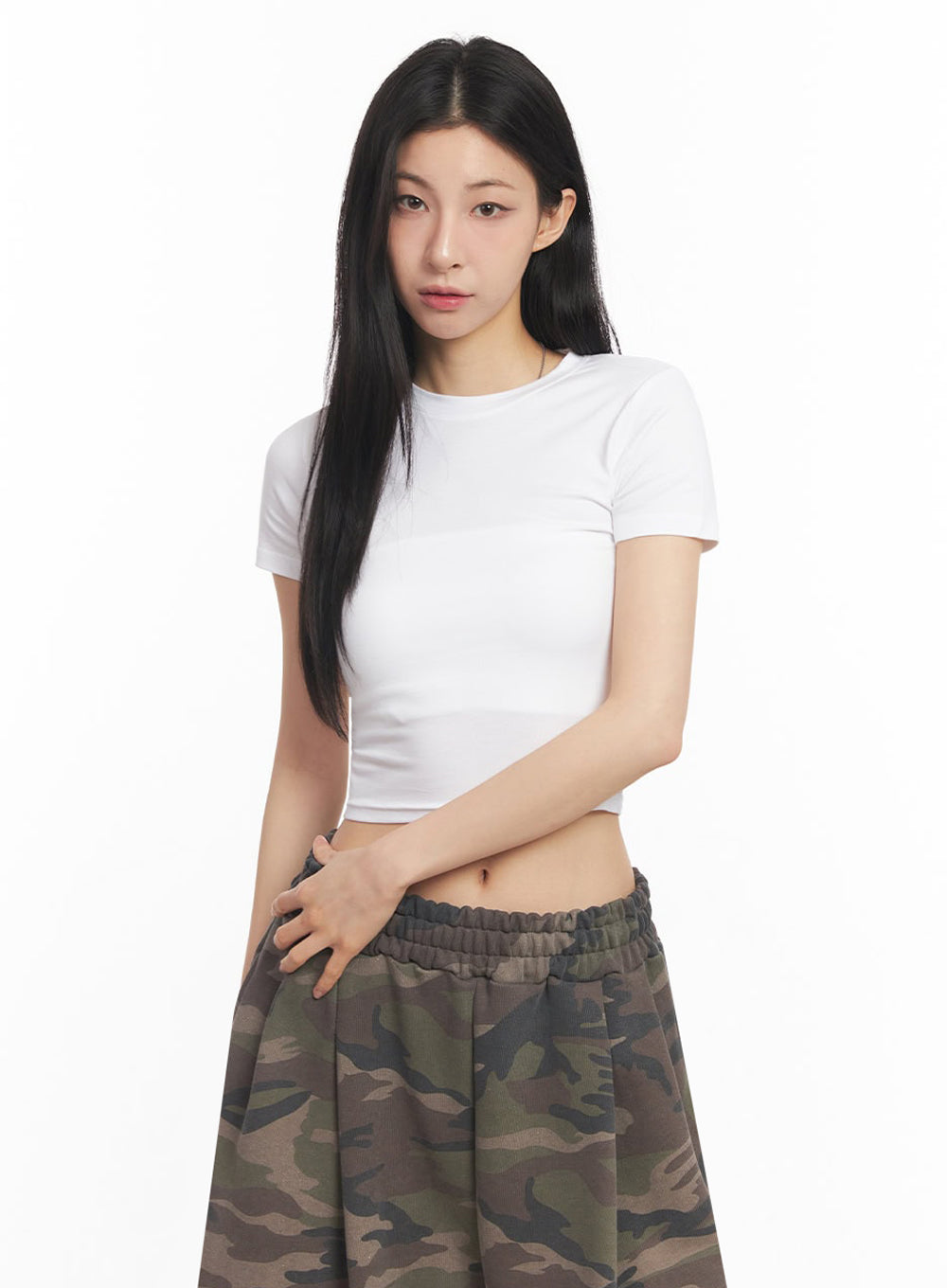 Essential Cotton Crop Top IY529