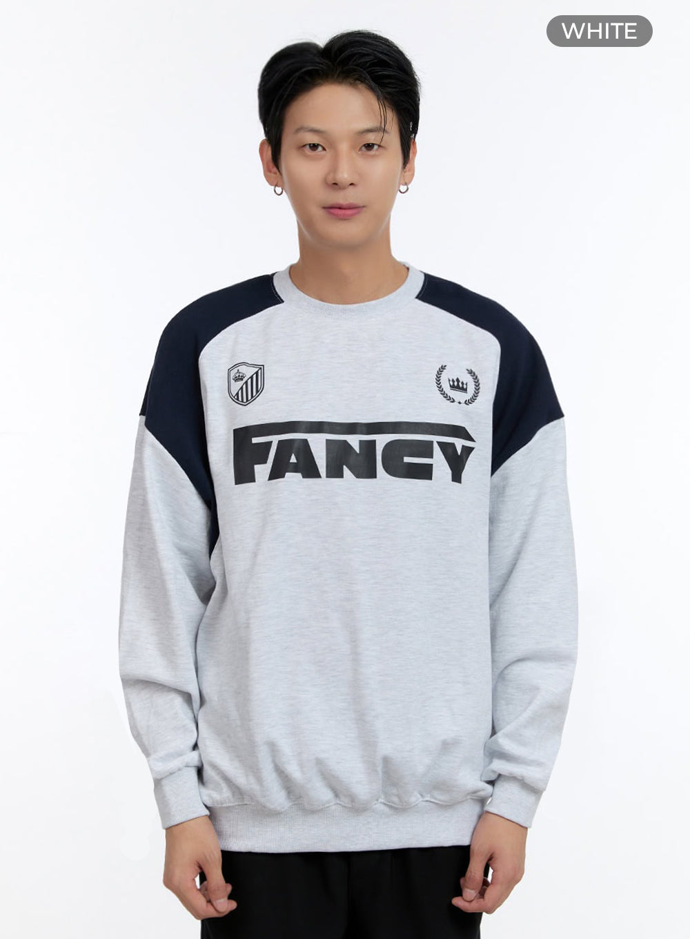Men's Crew Neck Graphic Sweatshirt IO428