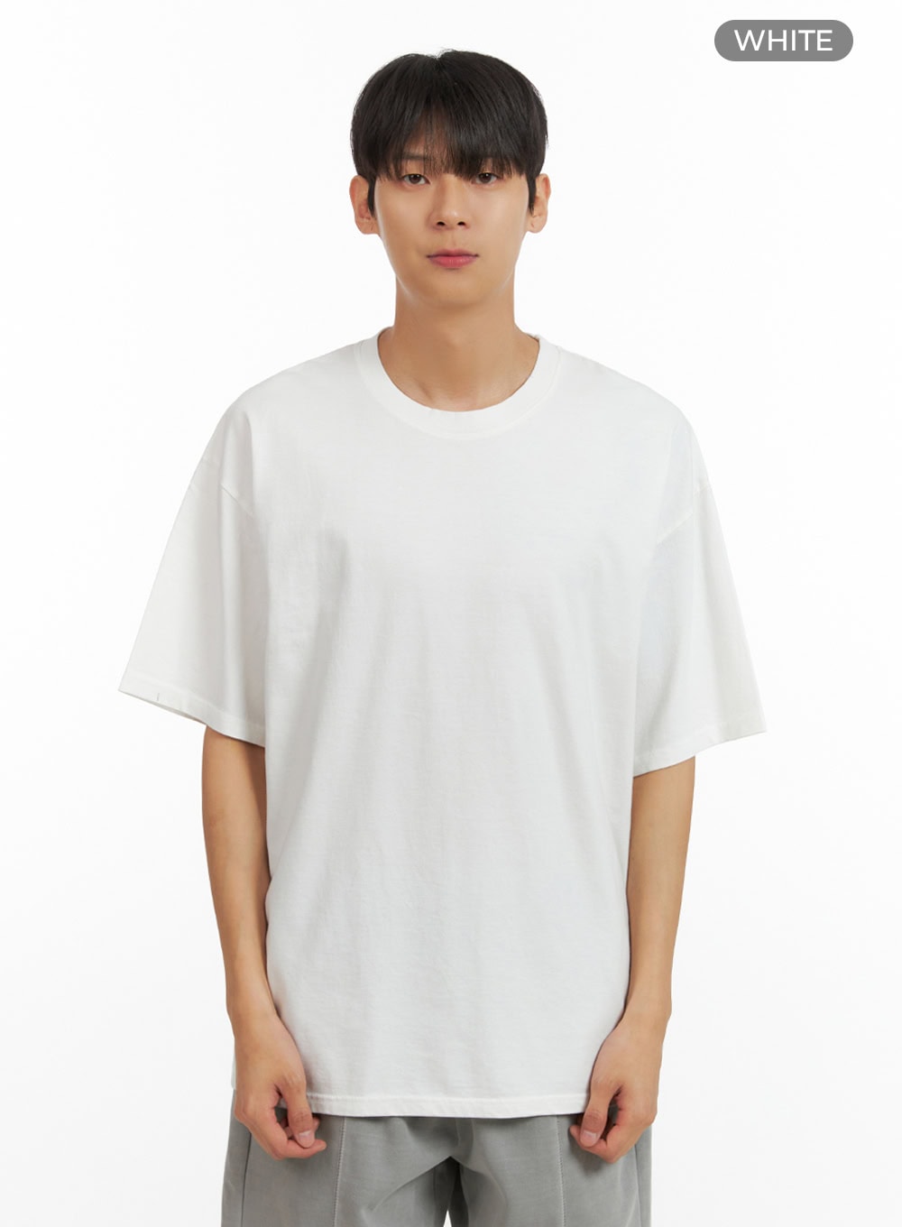 Men's Basic Round Neck T-Shirt IU419