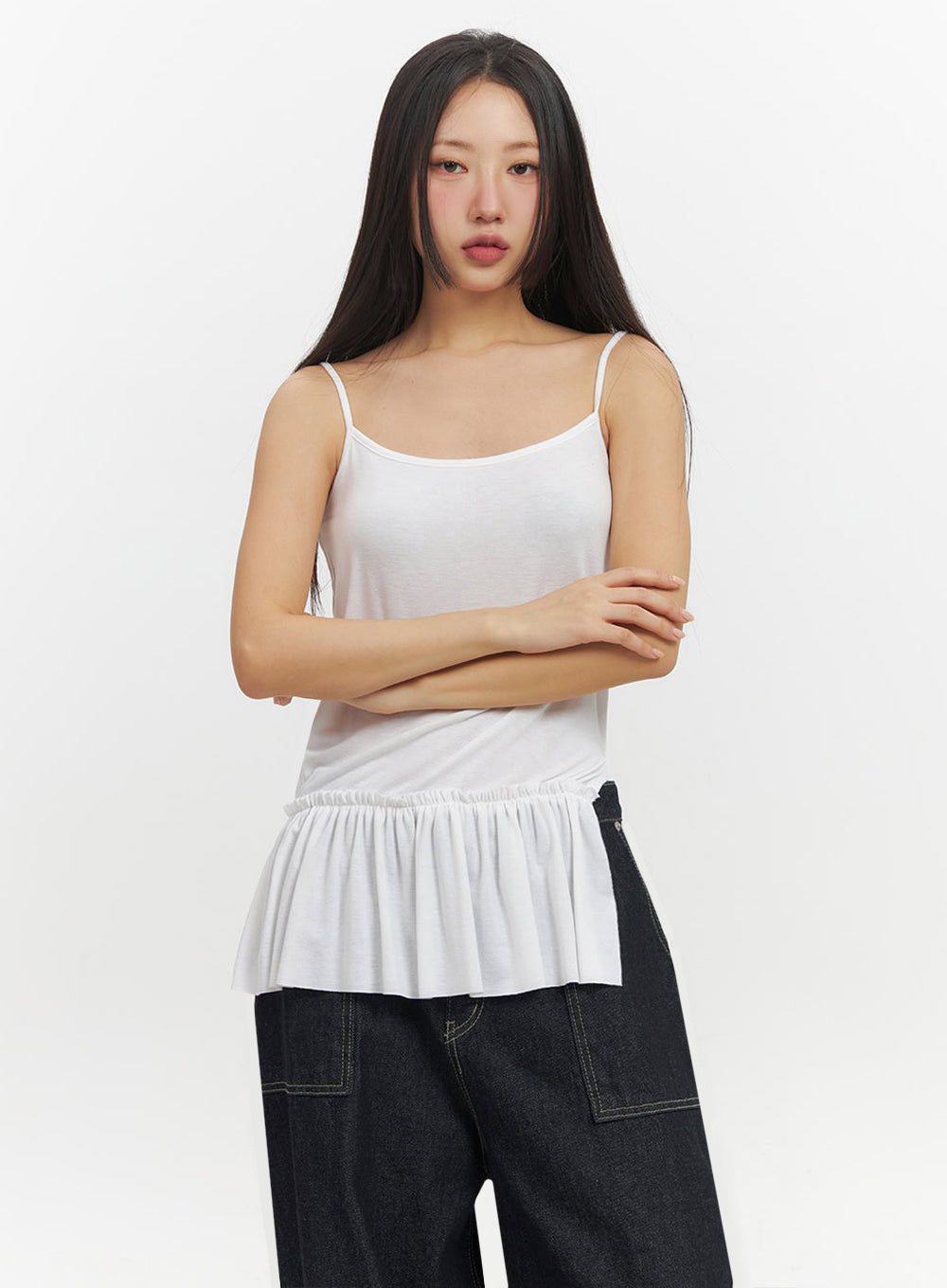 Ruffle Layered Camisole Top IF510