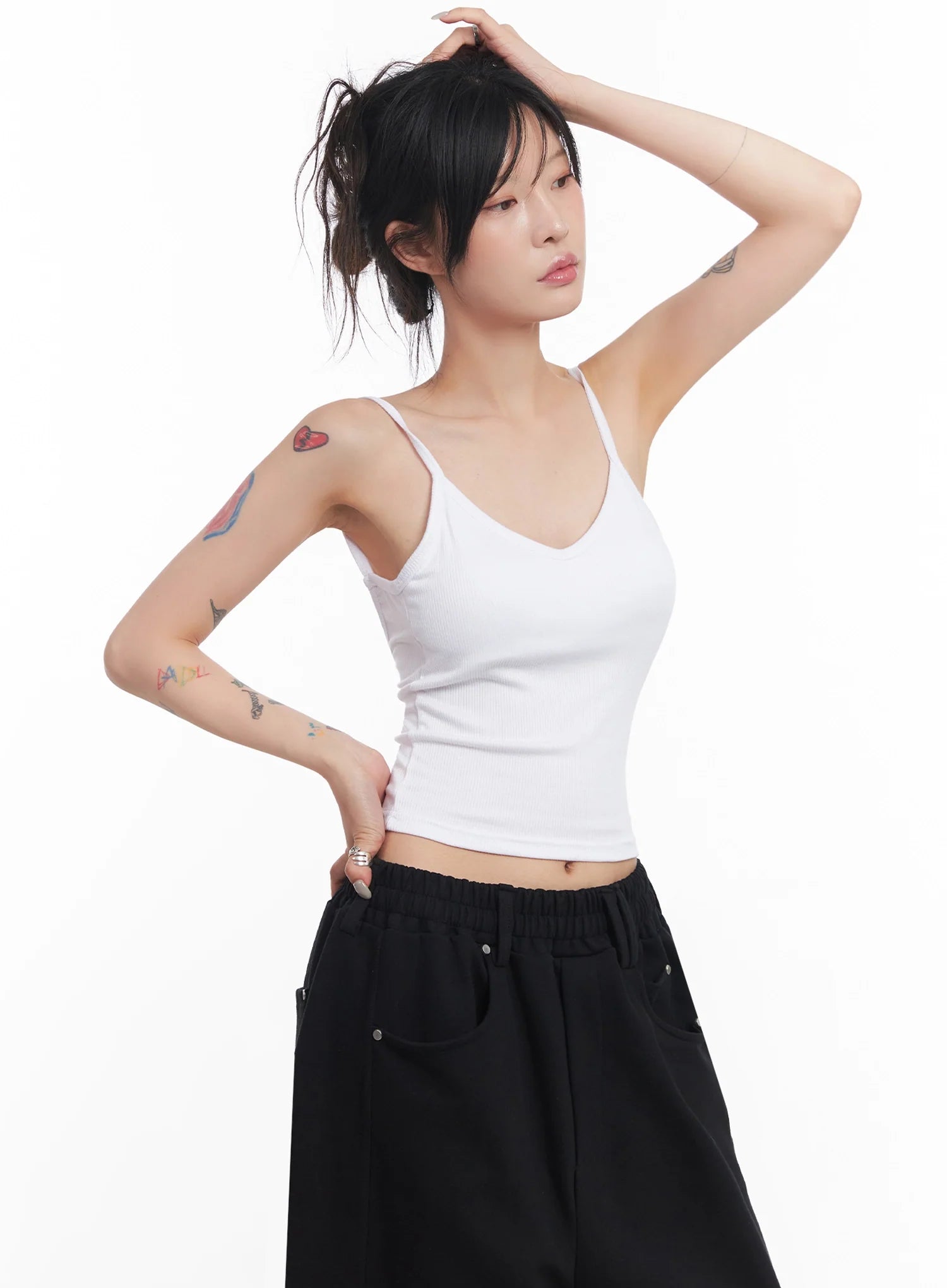 Ribbed Cap-Sleeve Tank IC503