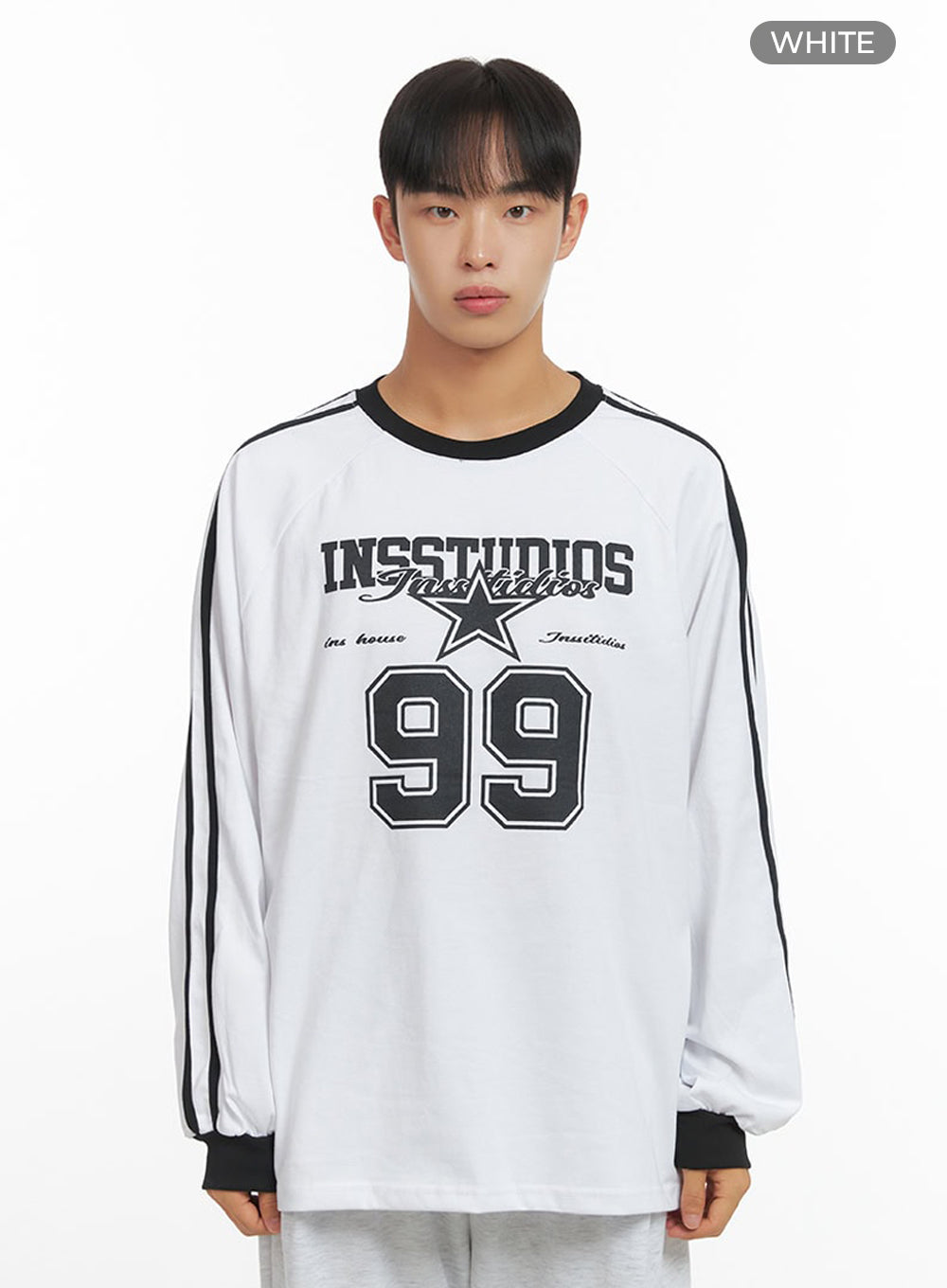 Men's Raglan Graphic Oversize T-Shirt IO420