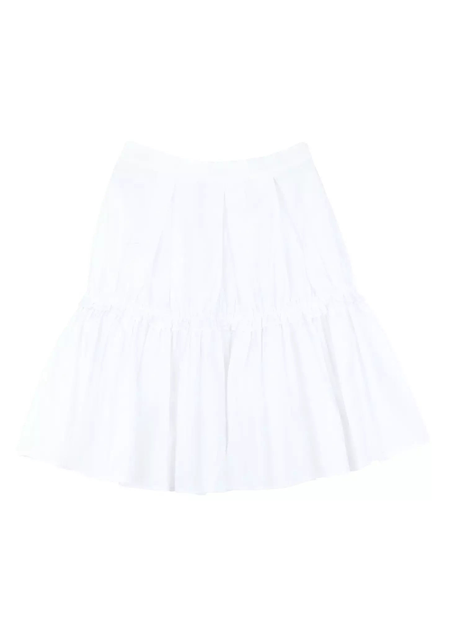 Pleated Nylon Midi Skirt IS516