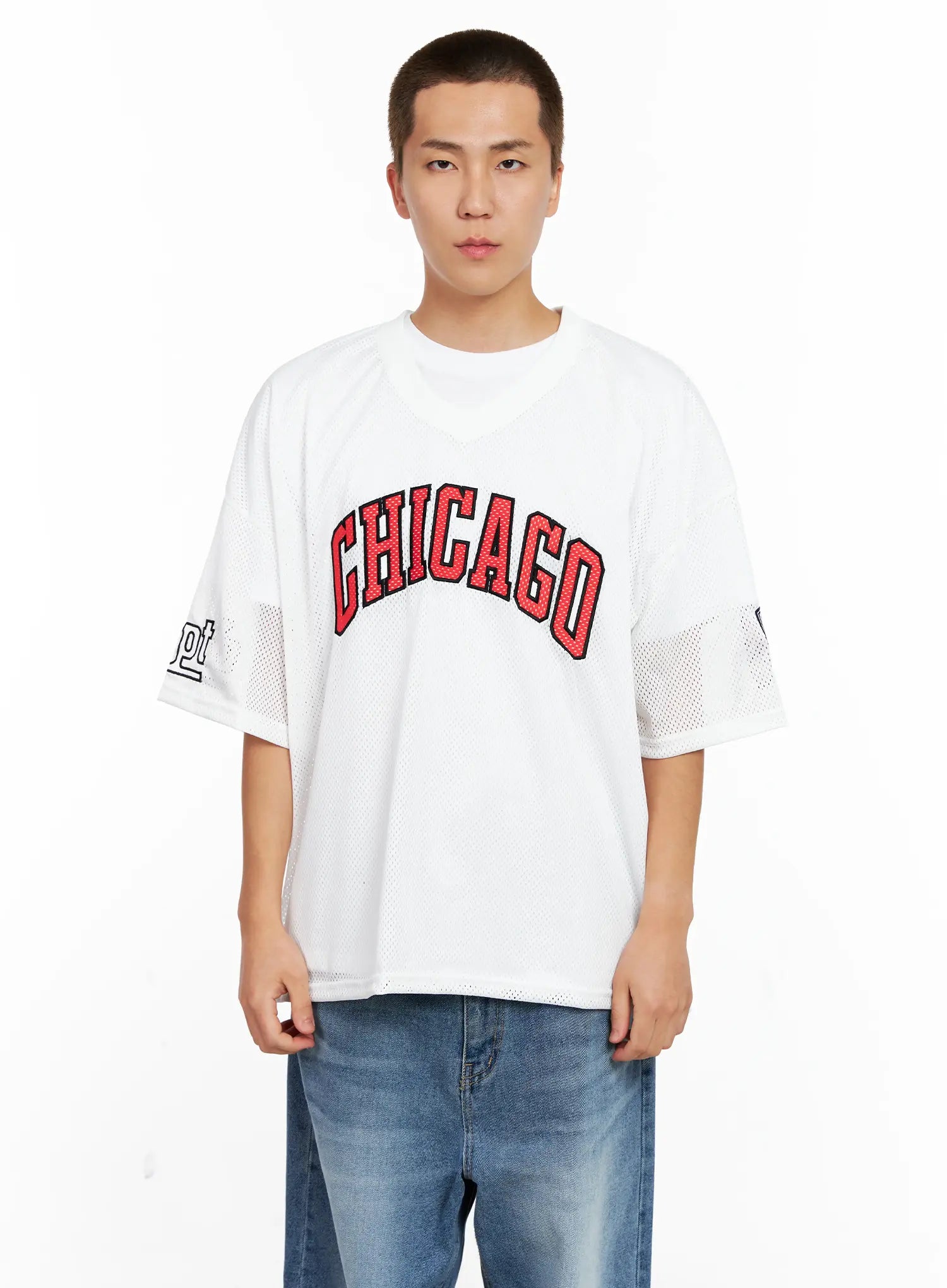 Men's Chicago Mesh V-Neck Jersey Tee IG511