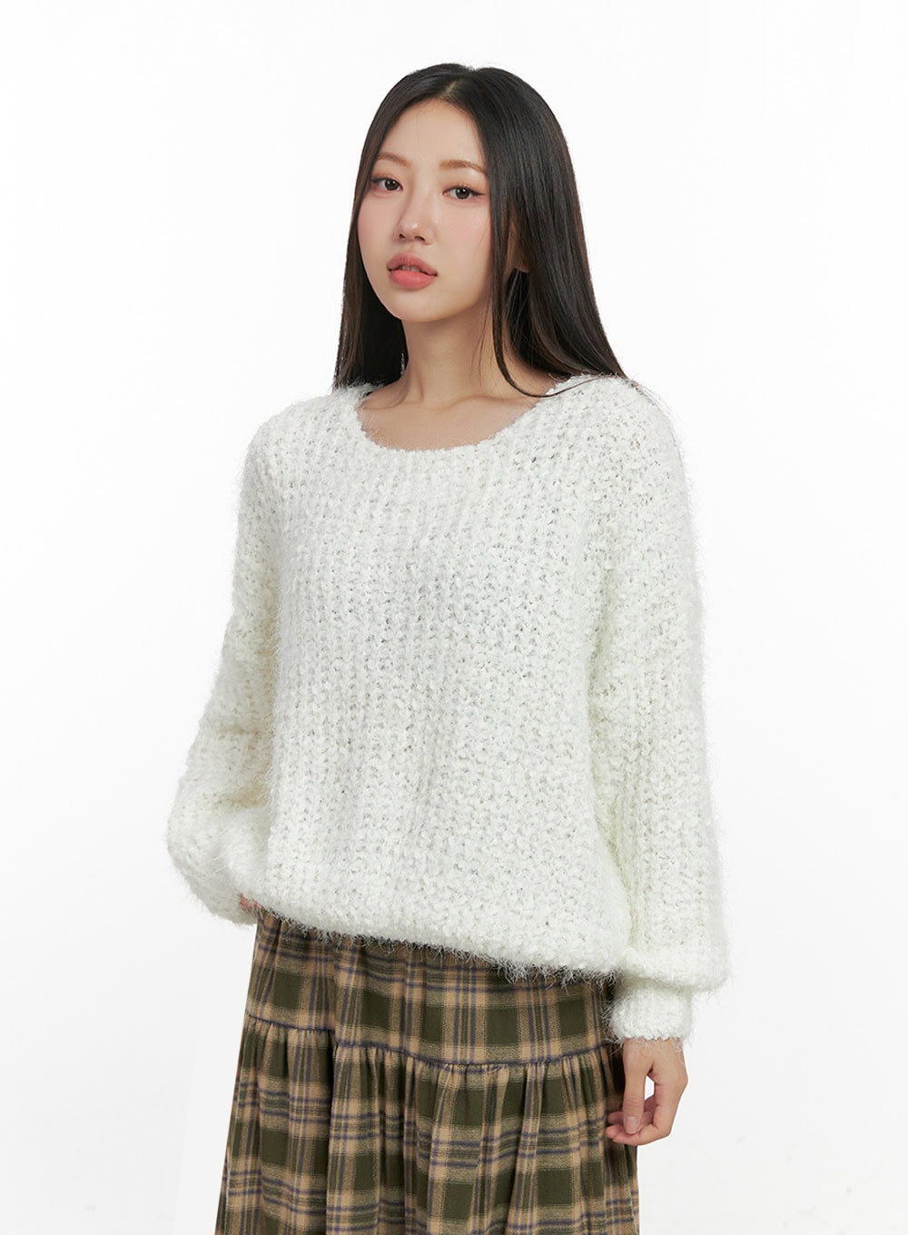 Classic Solid Long Sleeve Sweater IN415