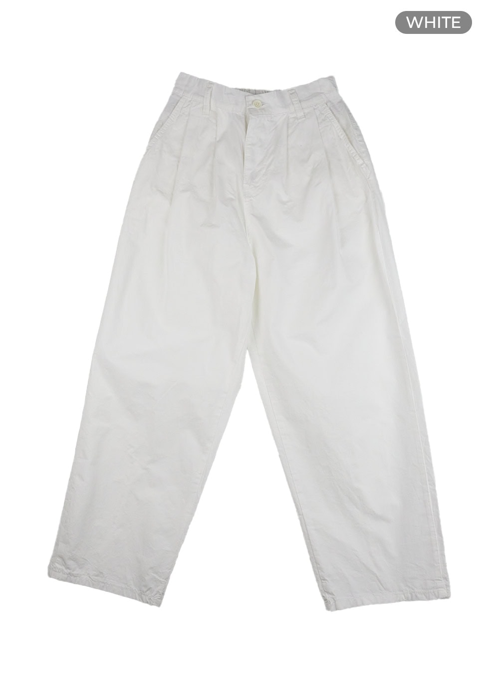 Men's Pintuck Wide Fit Cotton Pants IG402