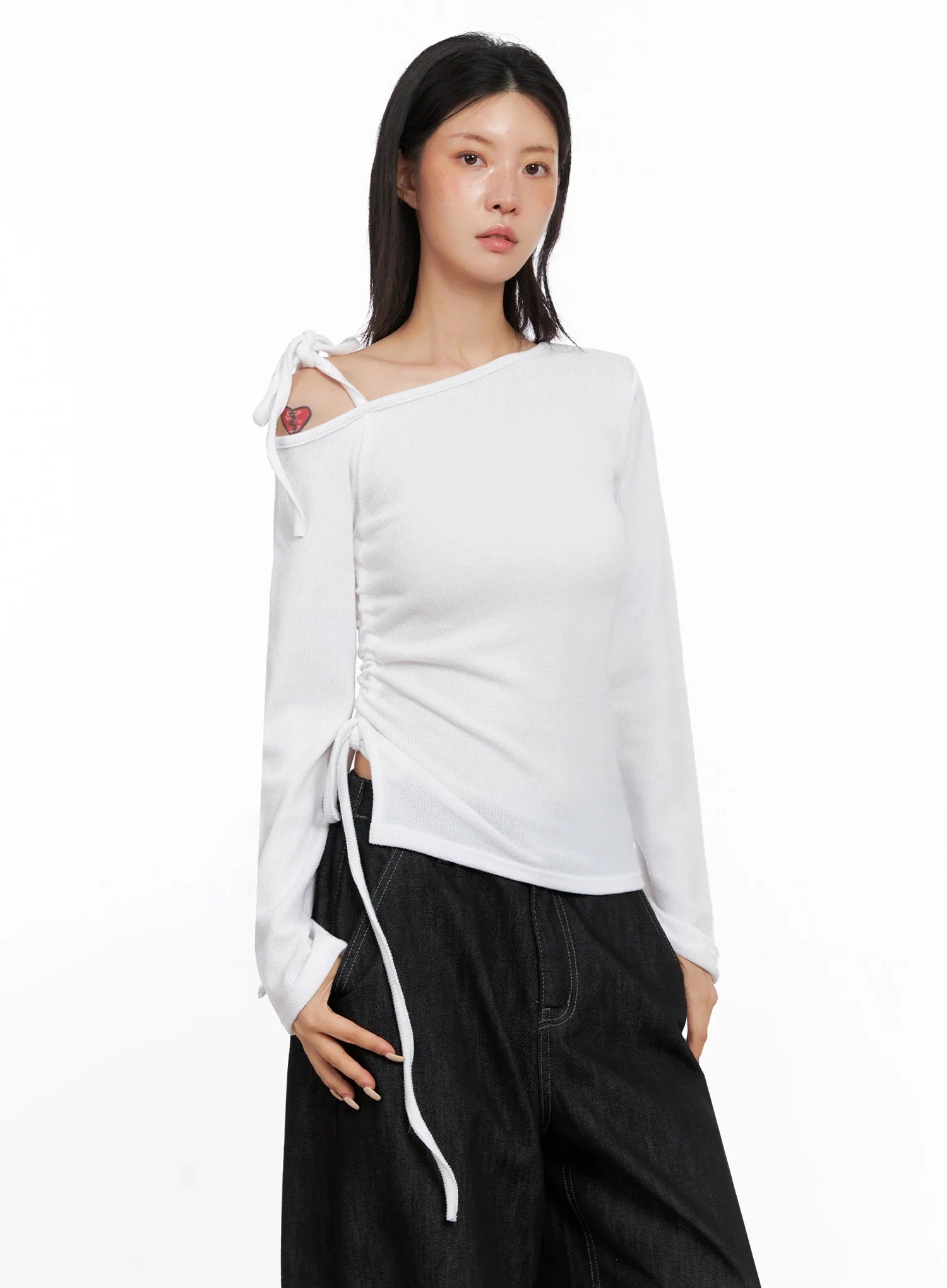 Asymmetric String Tie Top IS515